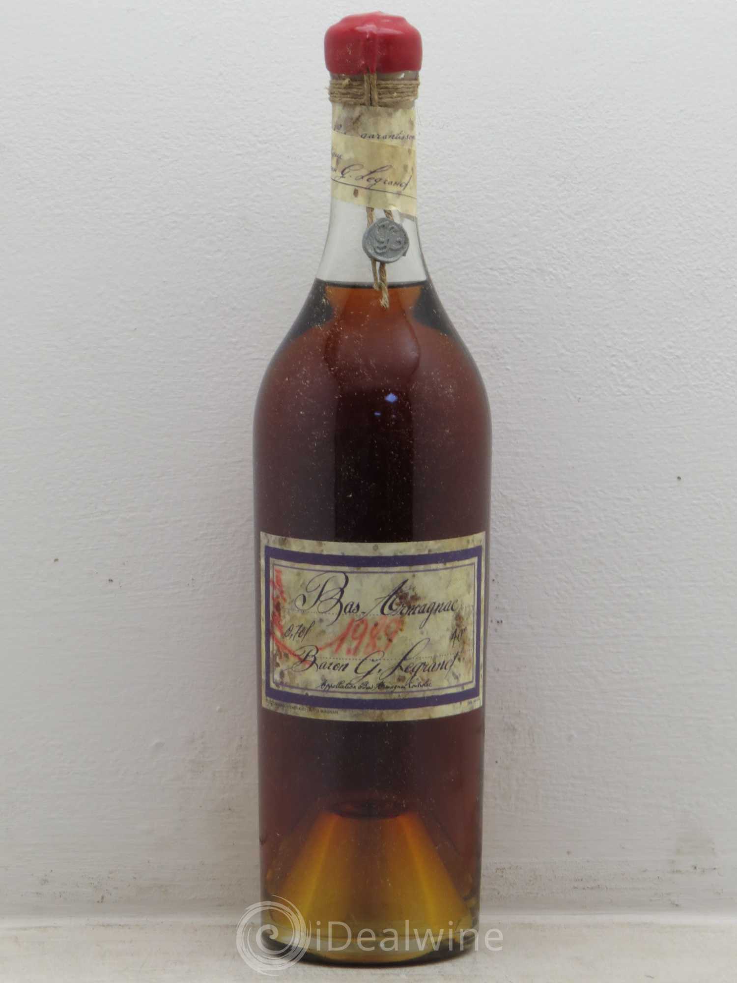 Bas-Armagnac Baron G Legrand (40°) 1989 - Posten von 1 Flasche - 0