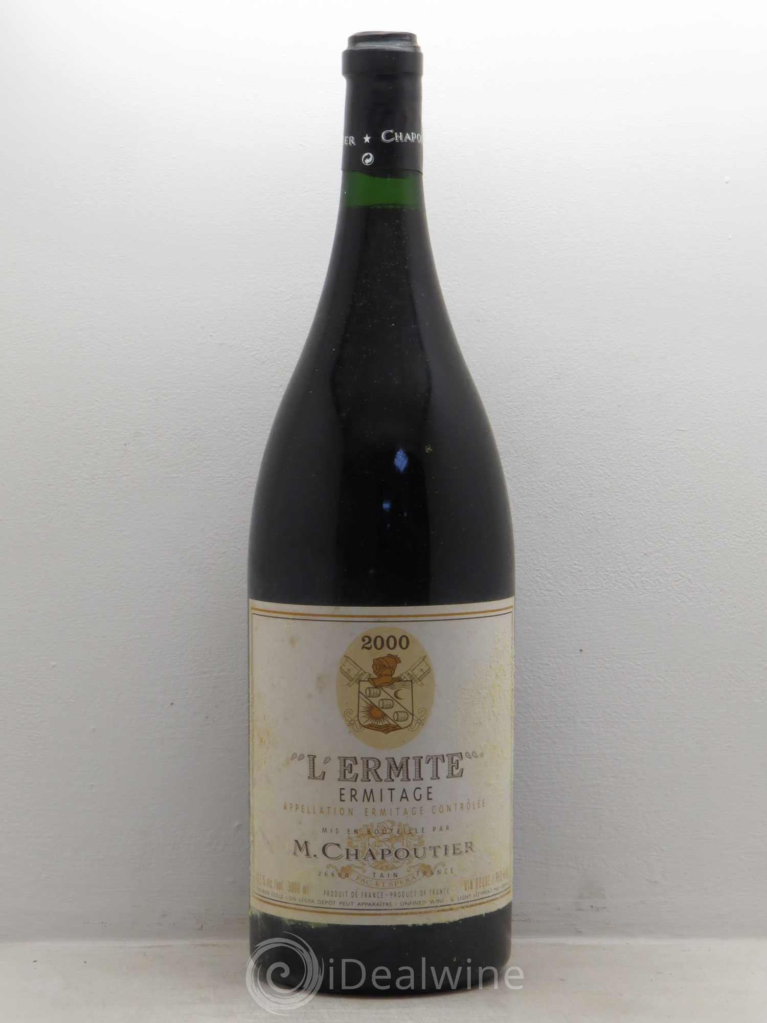 Hermitage Ermitage l'Ermite Chapoutier 2000 - Lot de 1 double magnum - 0