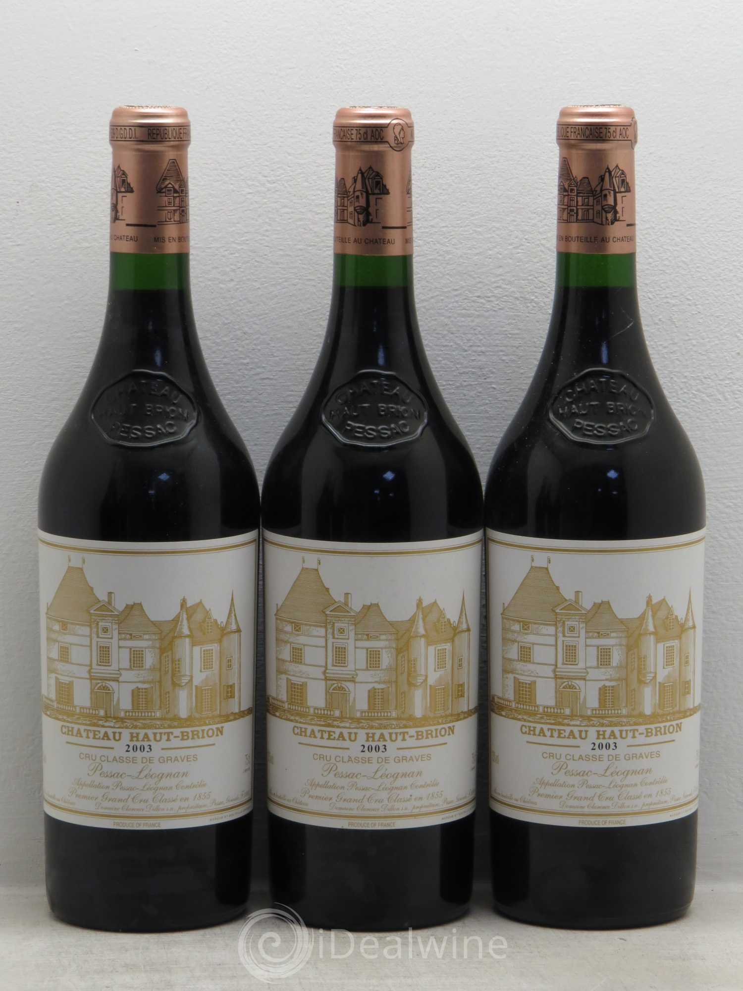 Château Haut Brion 1er Grand Cru Classé 2003 - Lot de 6 bouteilles - 1