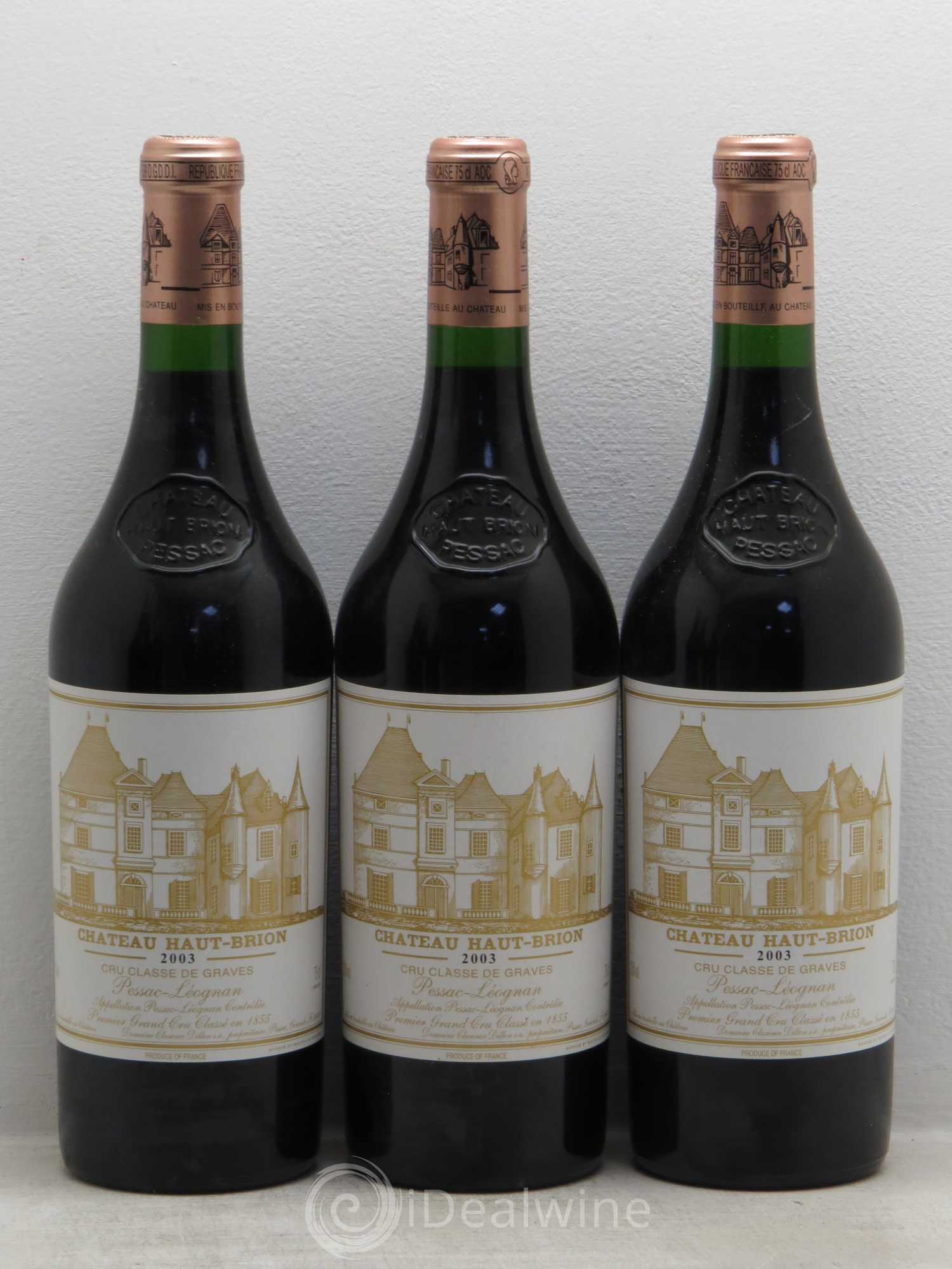 Château Haut Brion 1er Grand Cru Classé 2003 - Lot de 6 bouteilles - 2