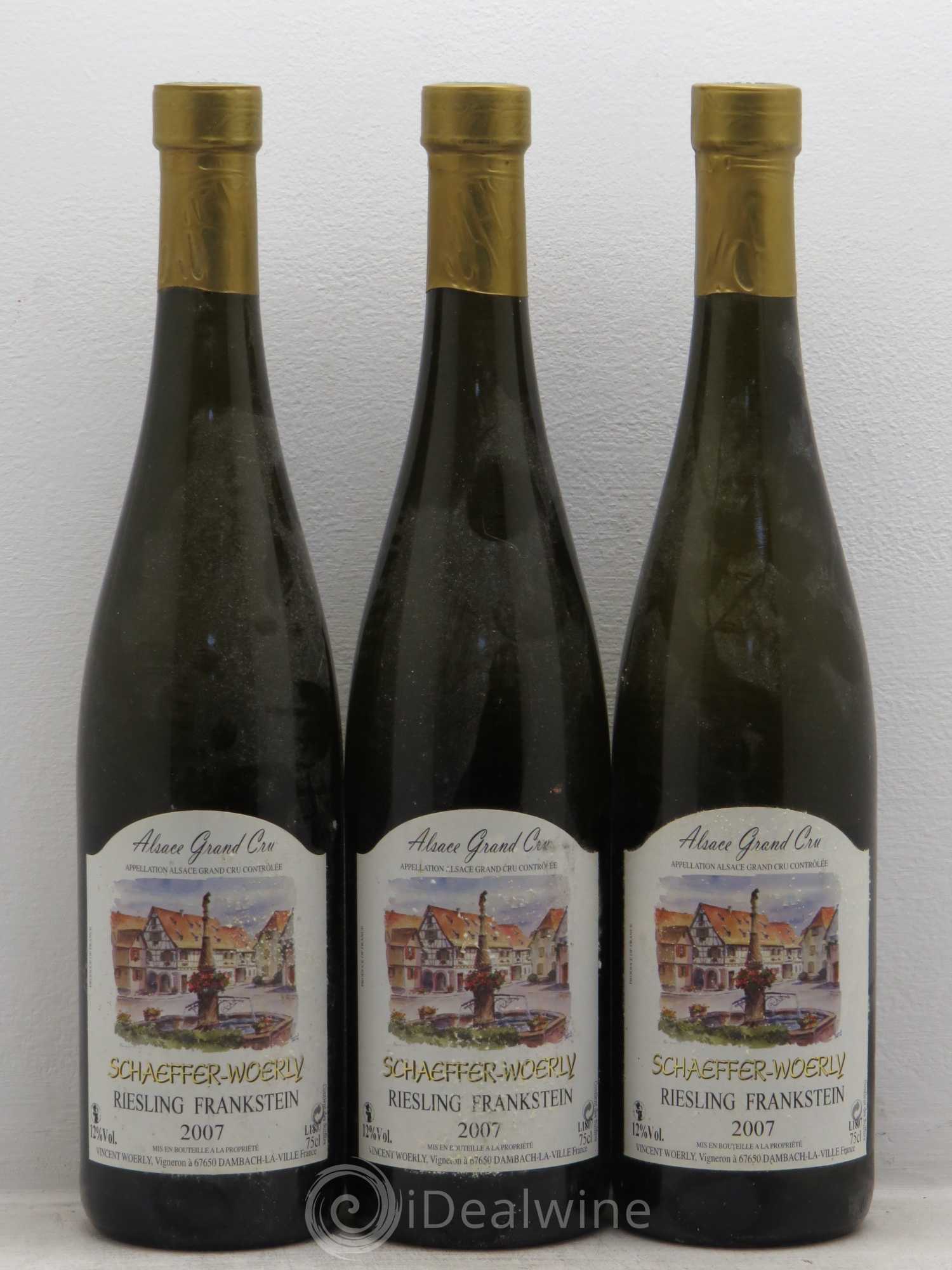 Riesling Schaeffer Woerly Bretstein 2007 - Posten von 3 Flaschen - 0