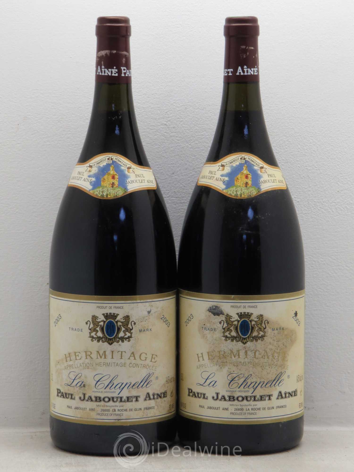 Hermitage La Chapelle Paul Jaboulet Ainé 2003 - Lot de 2 magnums - 0