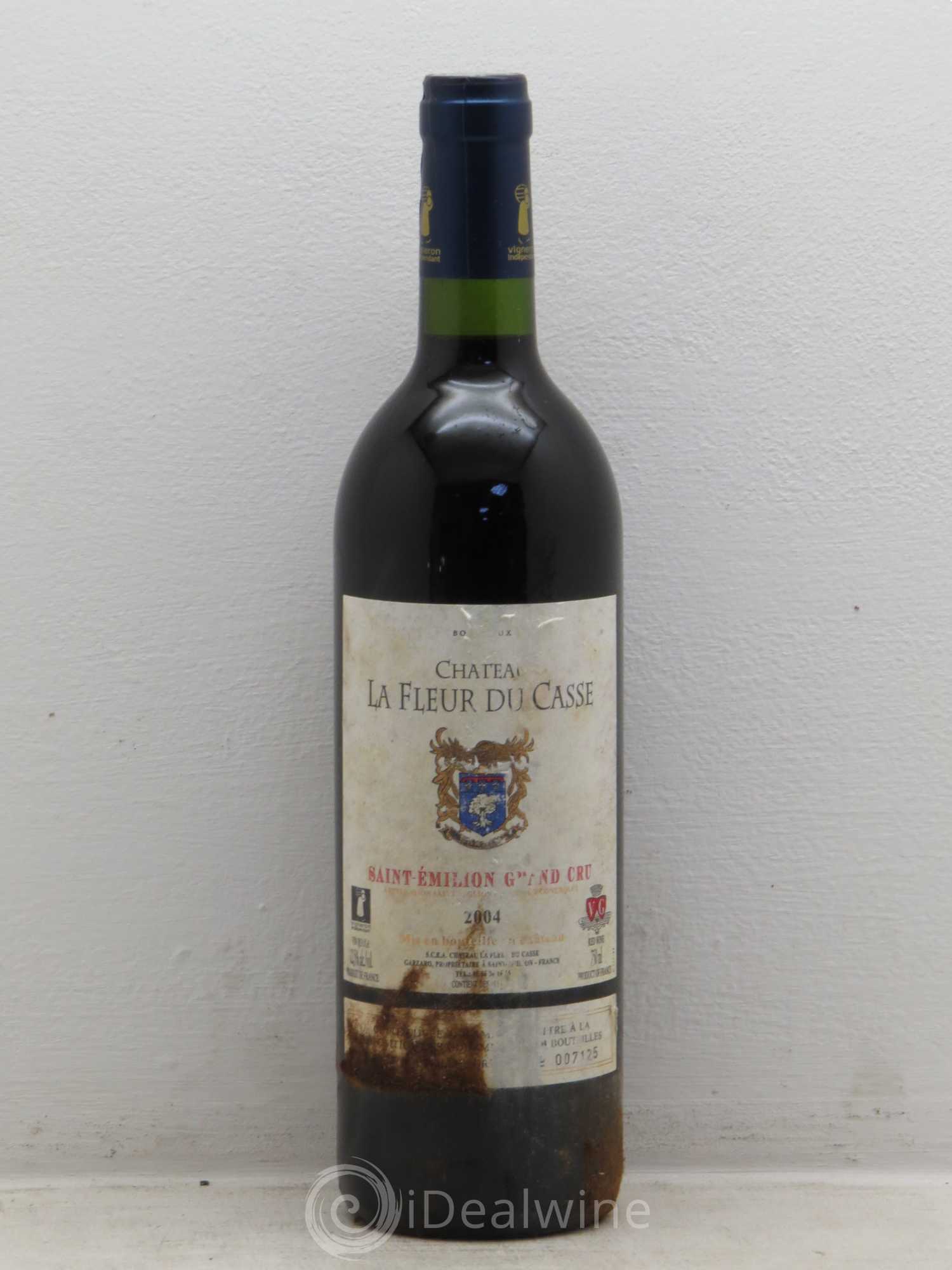 Saint-Émilion Fleur du Casse (sans prix de réserve) 2004 - Posten von 12 Flaschen - 0