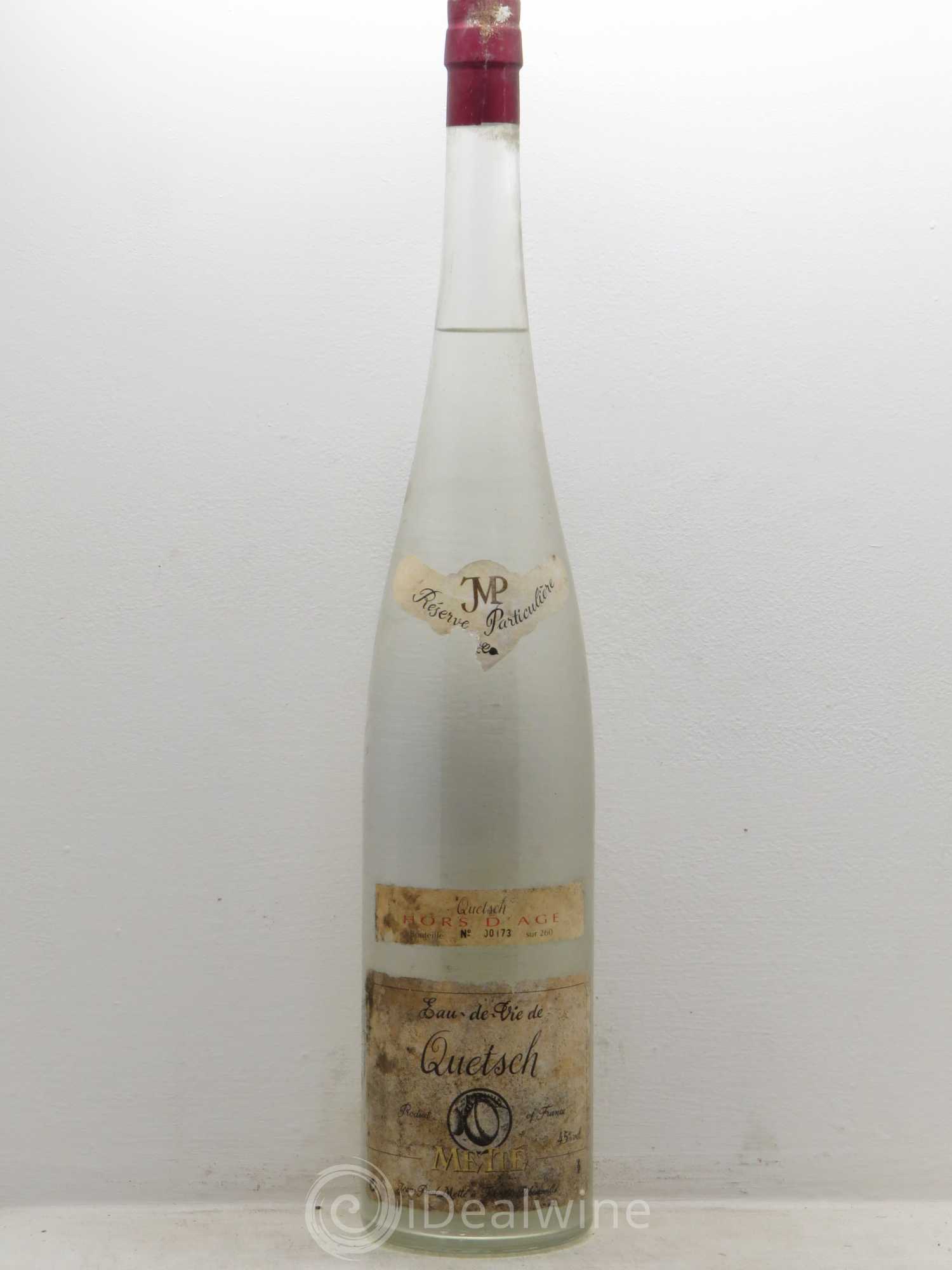 Alcools divers Eau de Vie Quetsch Metté (45°) - Posten von 1 Magnum - 0
