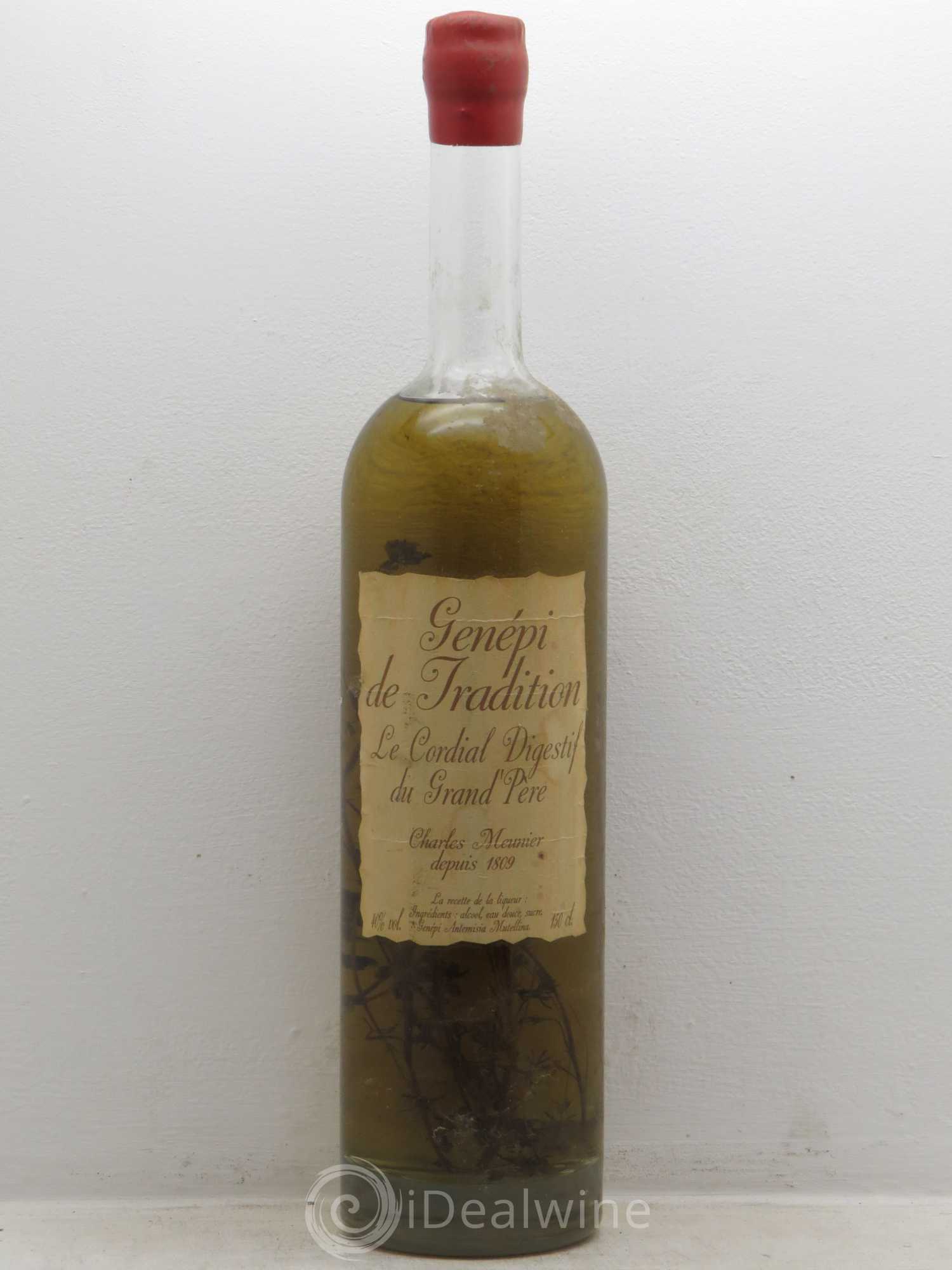 Alcools divers Génépi Traditionnel Meunier (40°) - Posten von 1 Magnum - 0