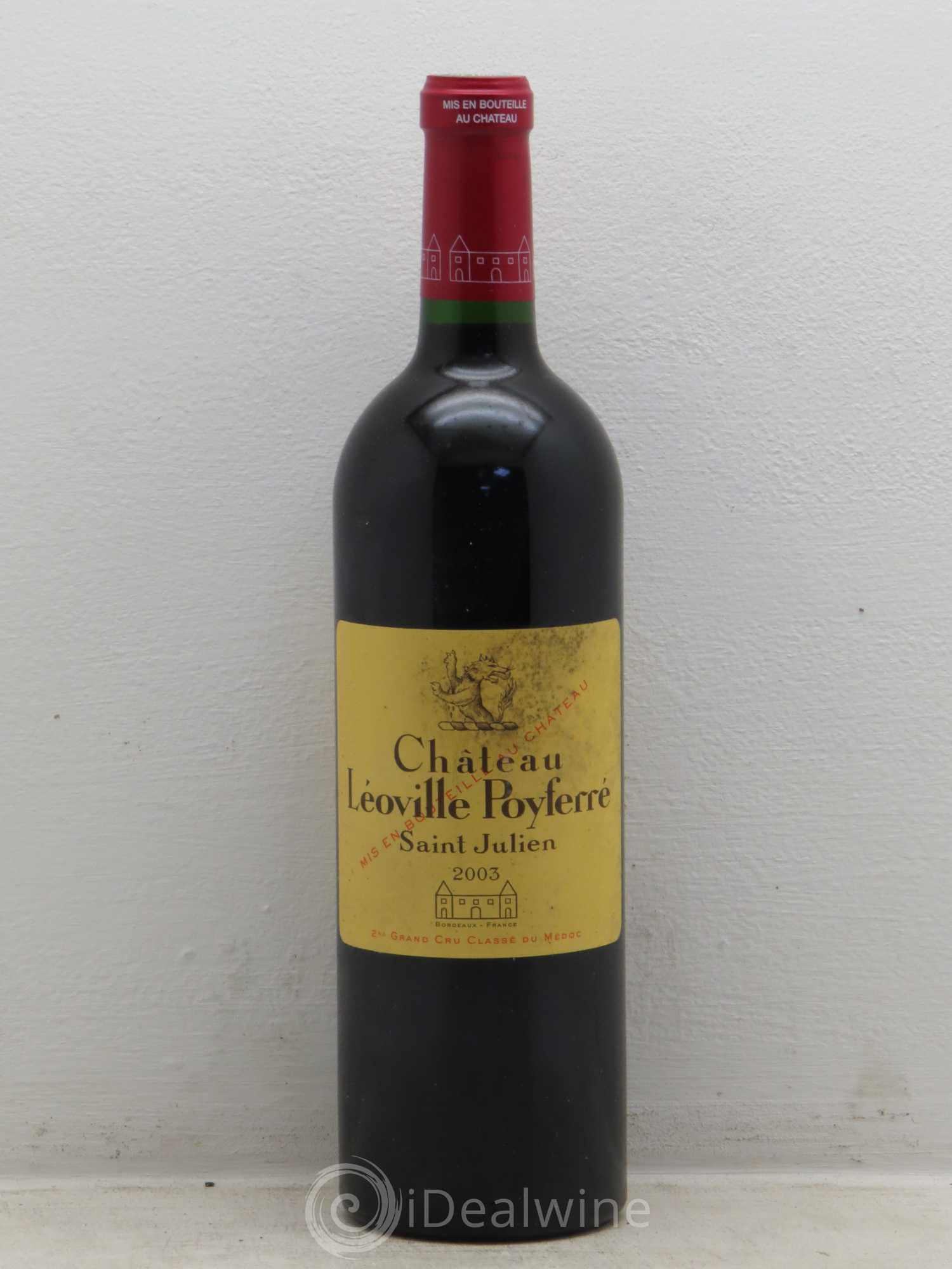 Château Léoville Poyferré 2ème Grand Cru Classé 2003 - Lot de 6 bouteilles - 0