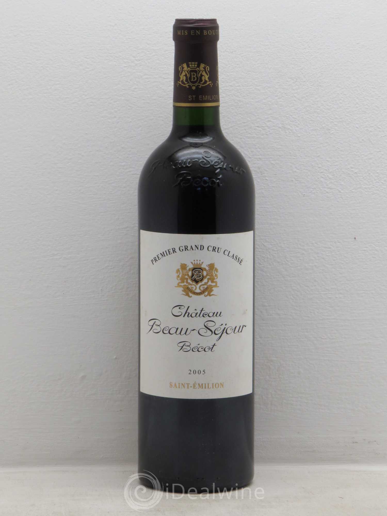 Château Beau-Séjour Bécot 1er Grand Cru Classé B 2005 - Lot de 6 bouteilles - 0