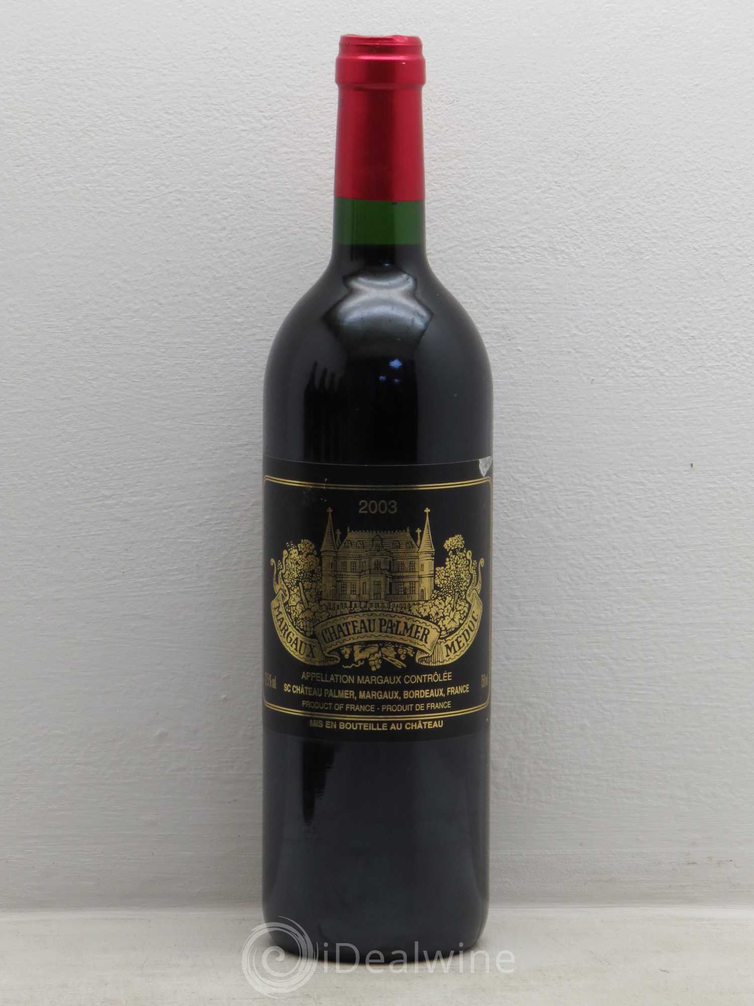 Château Palmer 3ème Grand Cru Classé 2003 - Lot de 6 bouteilles - 0