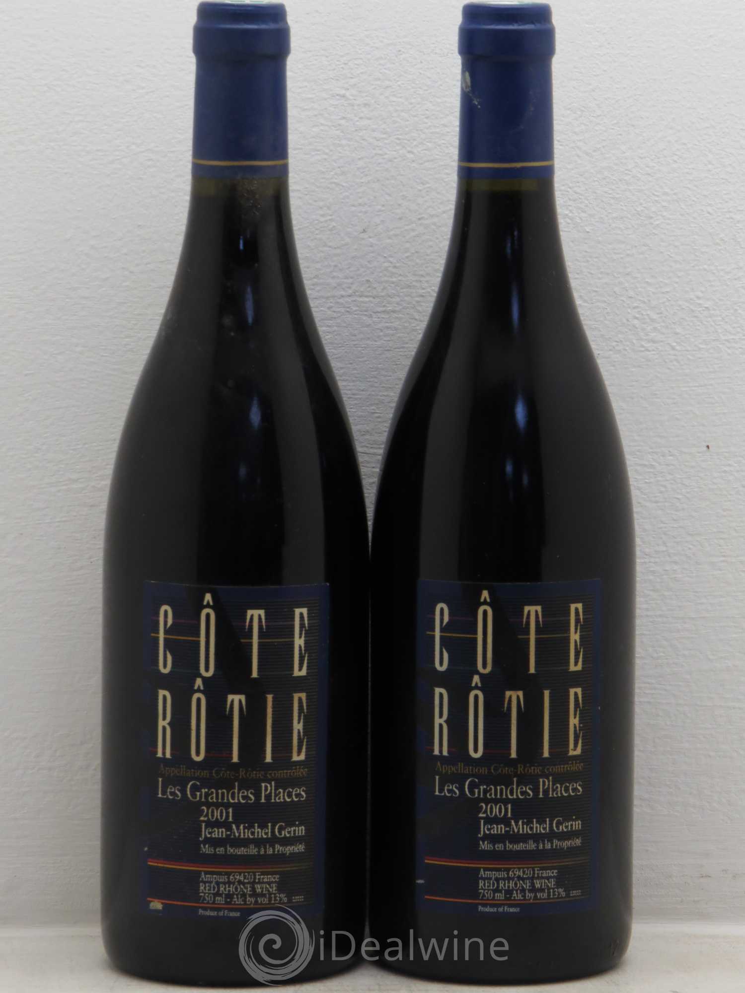 Côte-Rôtie Les Grandes Places Jean-Michel Gerin 2001 - Lot de 2 bouteilles - 0