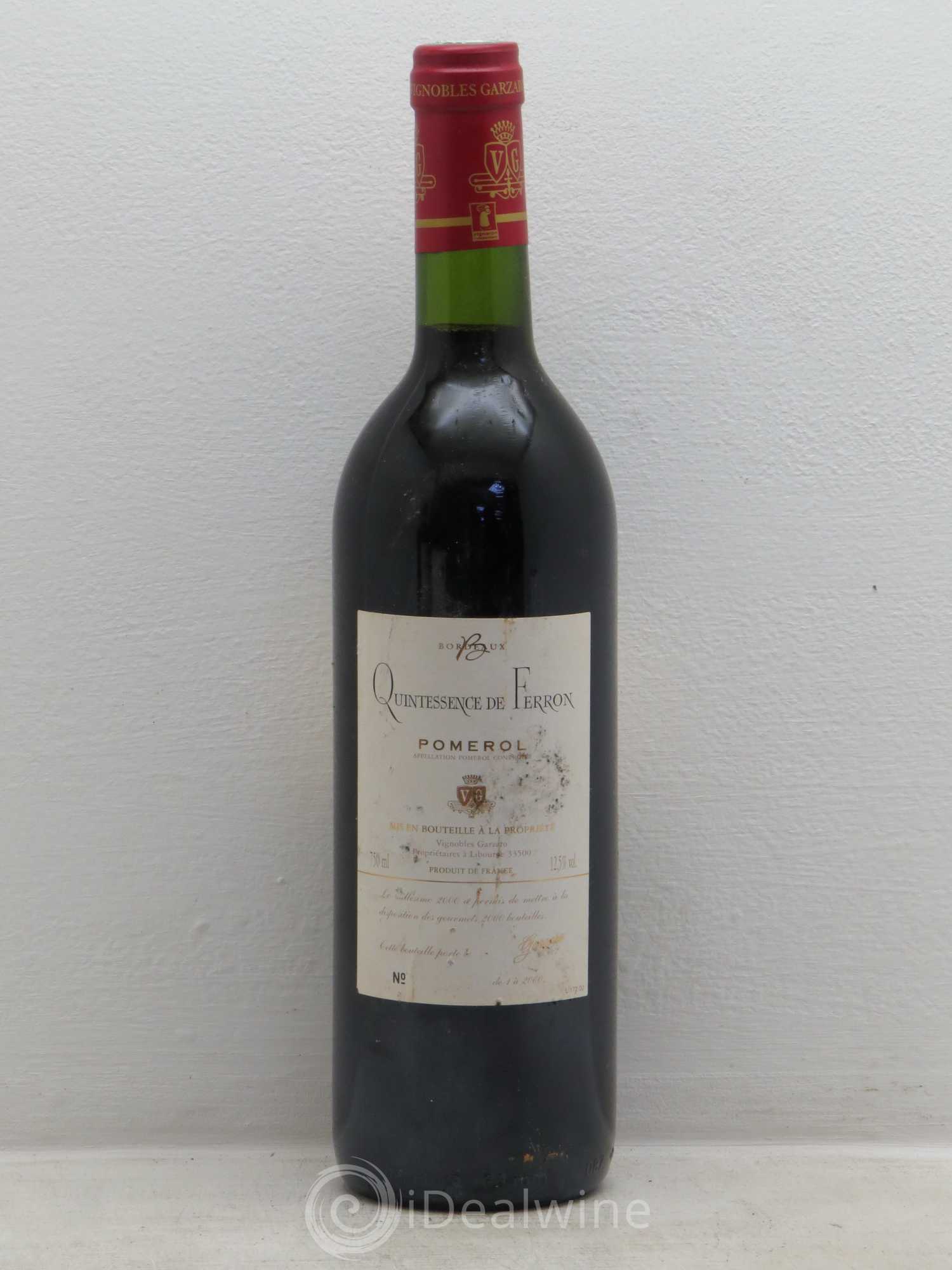 Pomerol Quintessence de Ferron 2000 - Posten von 6 Flaschen - 1