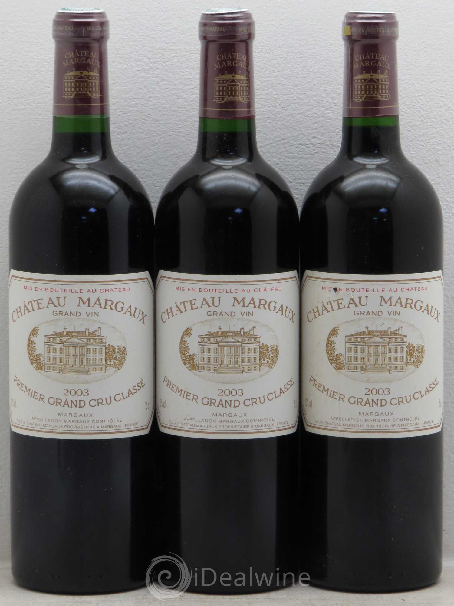 Château Margaux 1er Grand Cru Classé 2003 - Lot de 6 bouteilles - 2