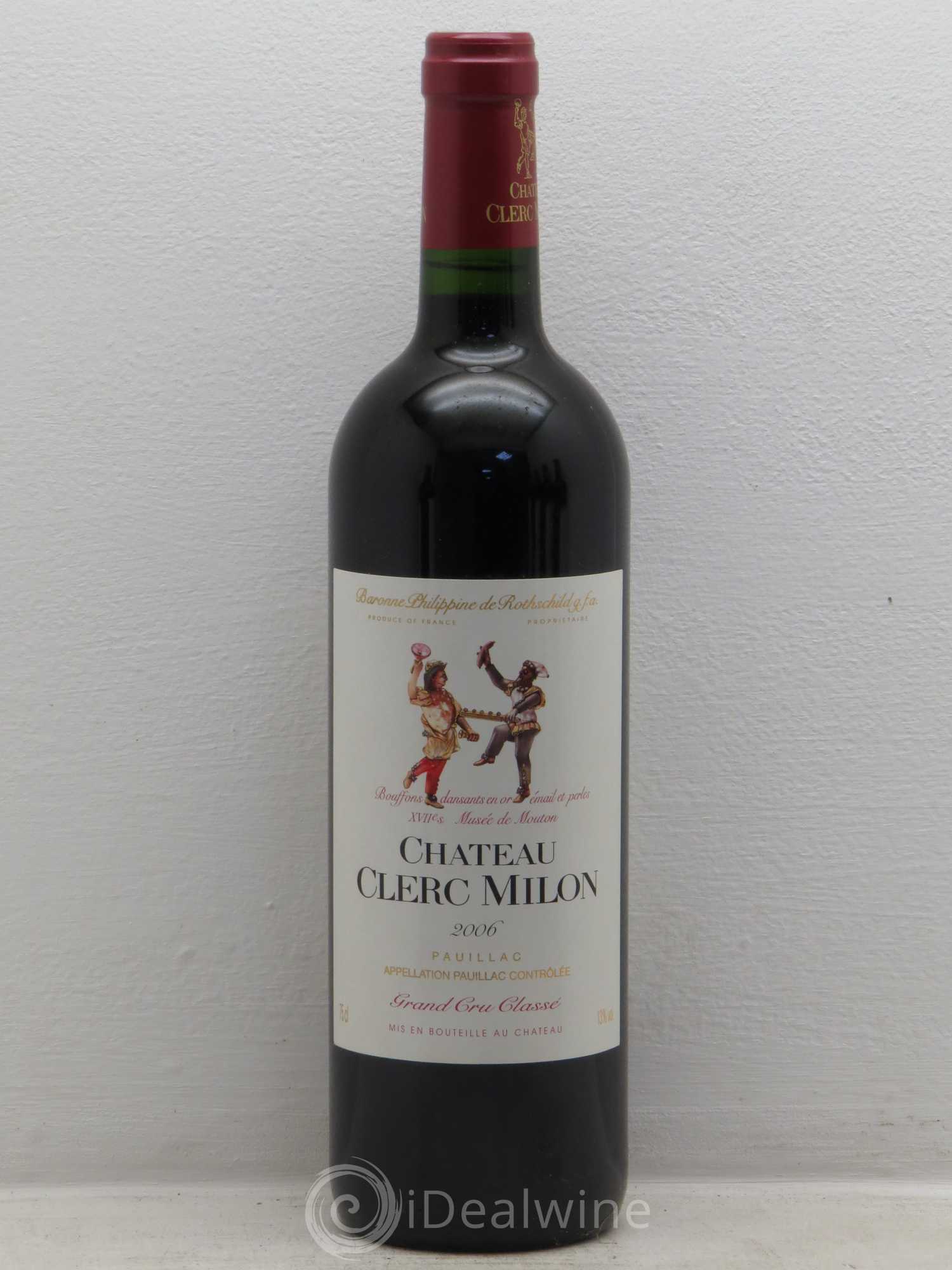 Château Clerc Milon 5ème Grand Cru Classé 2006 - Lot de 6 bouteilles - 0