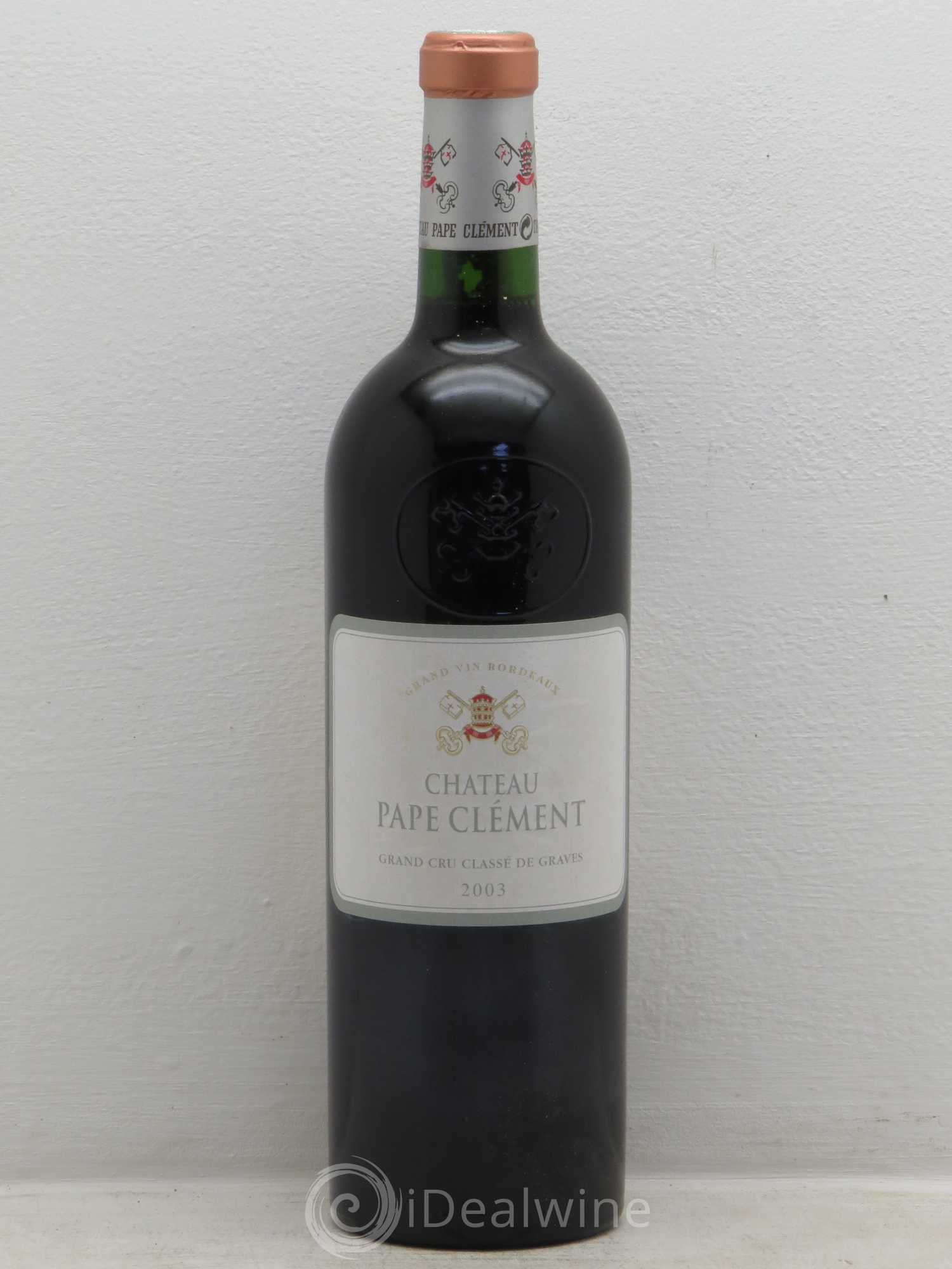 Château Pape Clément Cru Classé de Graves 2003 - Lot de 12 bouteilles - 0