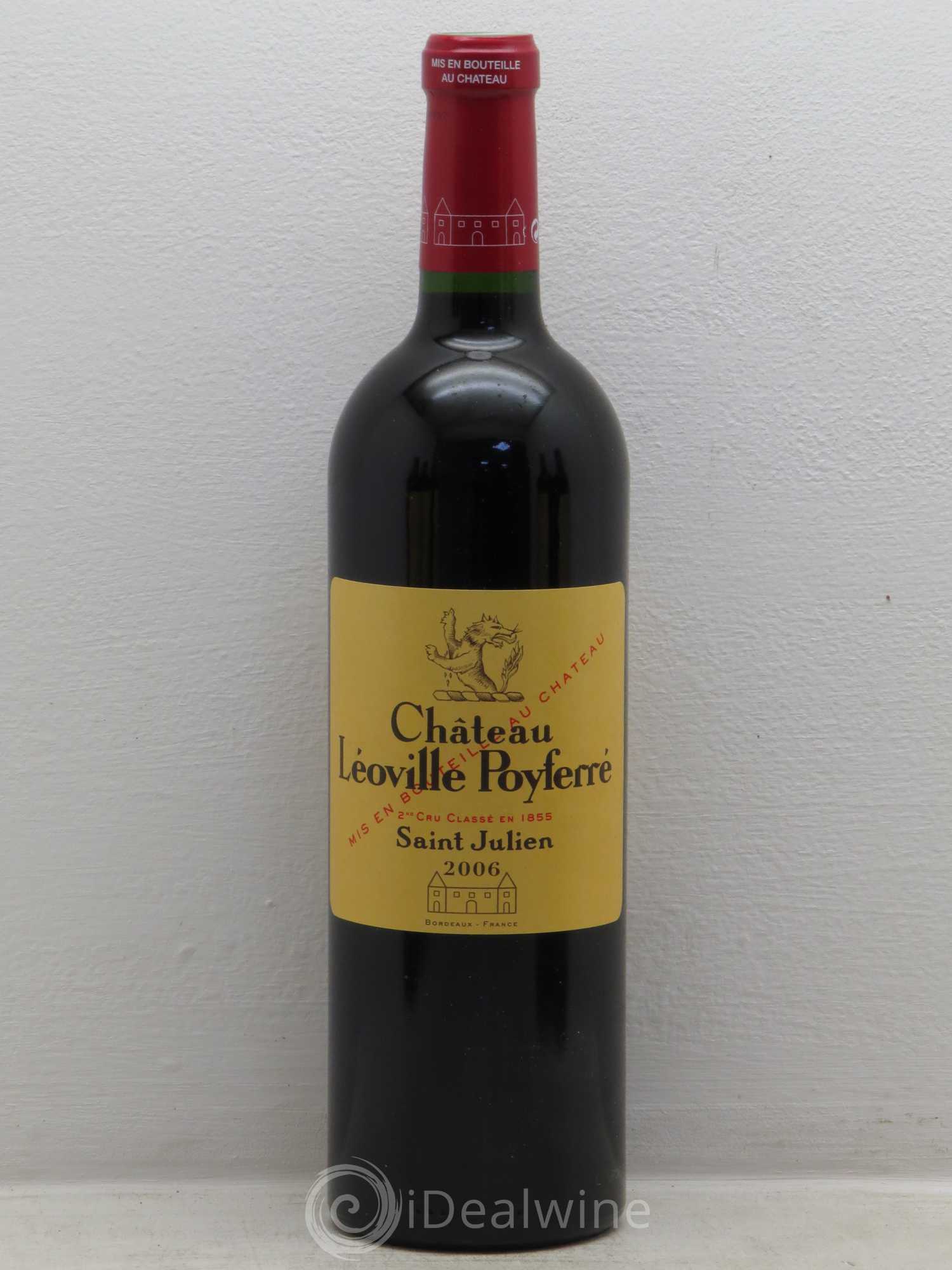 Château Léoville Poyferré 2ème Grand Cru Classé 2006 - Lot de 6 bouteilles - 0