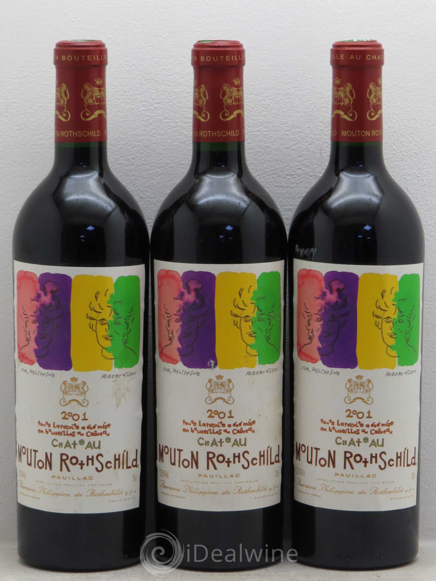 Château Mouton Rothschild 1er Grand Cru Classé 2001 - Lot de 6 bouteilles - 2
