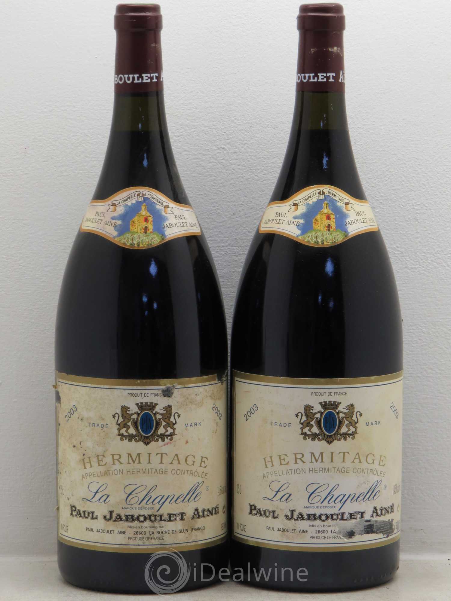 Hermitage La Chapelle Paul Jaboulet Ainé 2003 - Lot de 2 magnums - 0