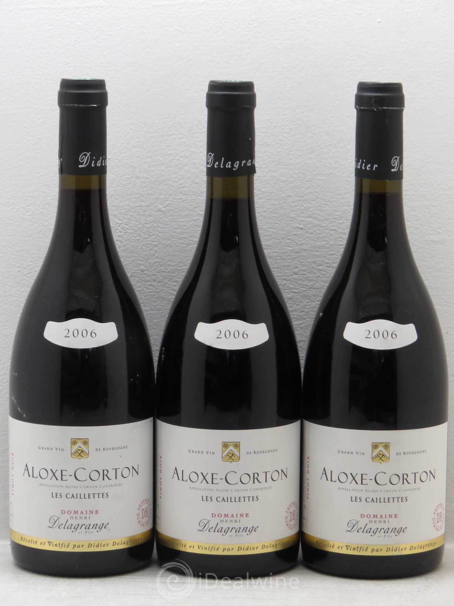 Aloxe-Corton Les Caillettes - Domaine Henri Delagrange 2006 - Posten von 3 Flaschen - 0