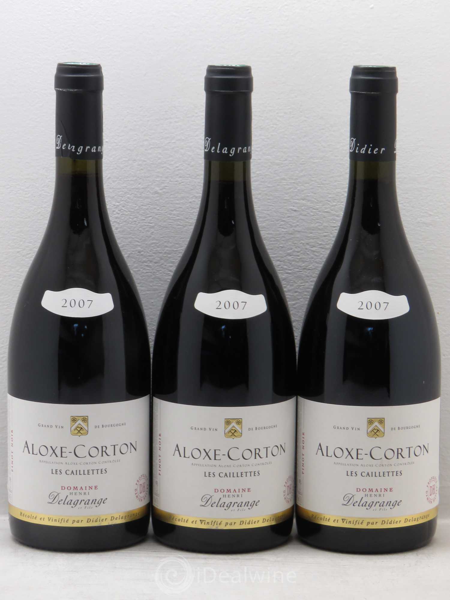 Aloxe-Corton Les Caillettes - Domaine Henri Delagrange 2007 - Posten von 3 Flaschen - 0