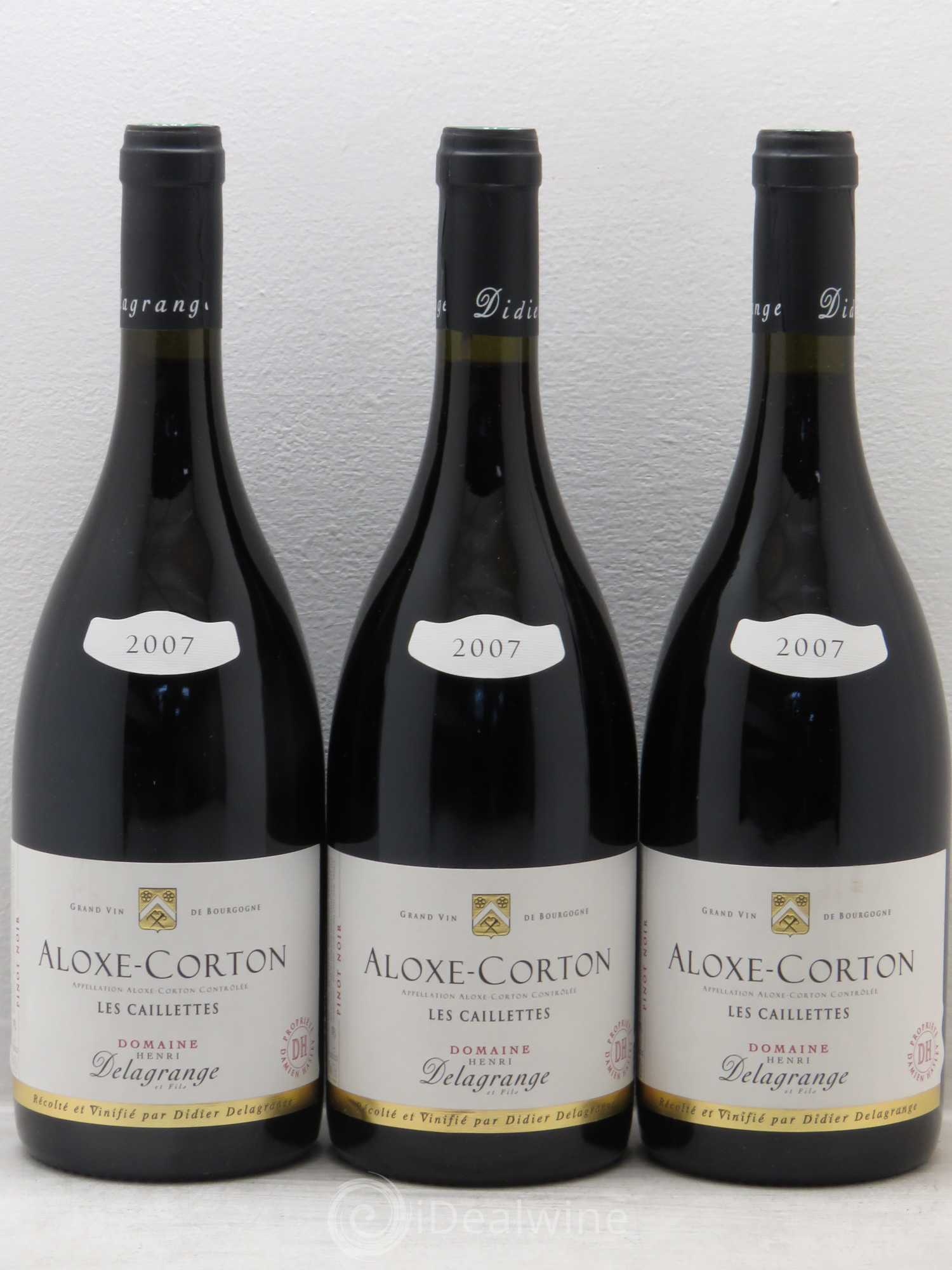 Aloxe-Corton Les Caillettes - Domaine Henri Delagrange 2007 - Posten von 3 Flaschen - 0