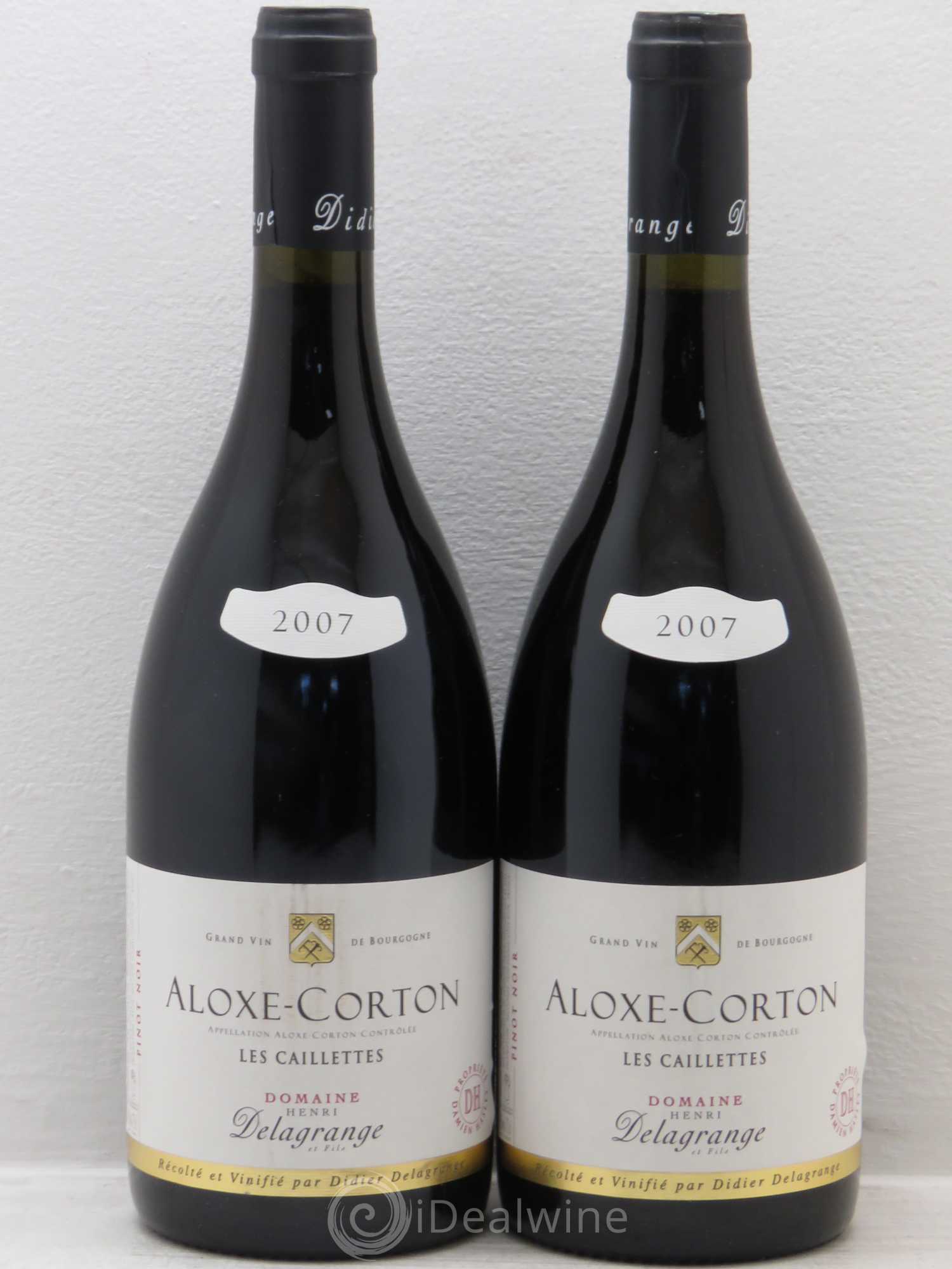 Aloxe-Corton Les Caillettes - Domaine Henri Delagrange 2007 - Posten von 2 Flaschen - 0