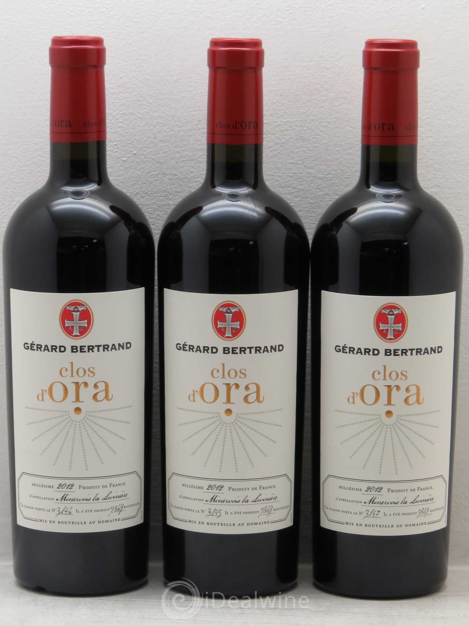 Divers Clos d'Ora Gérard Bertrand 2012 - Posten von 3 Flaschen - 0