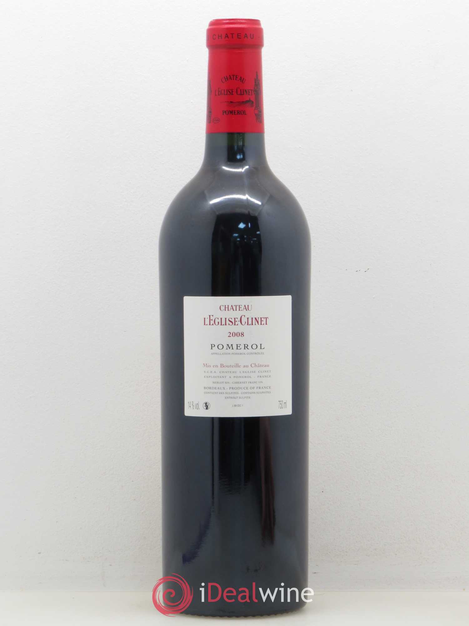 Château l' Église Clinet 2008 - Lot de 1 bouteille - 1