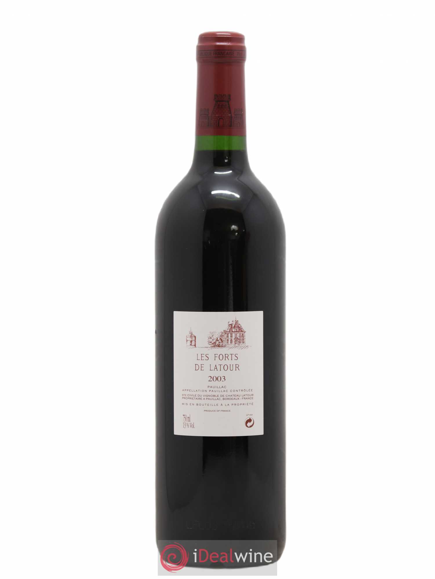 Les Forts de Latour Second Vin 2003 - Lot de 1 bouteille - 1