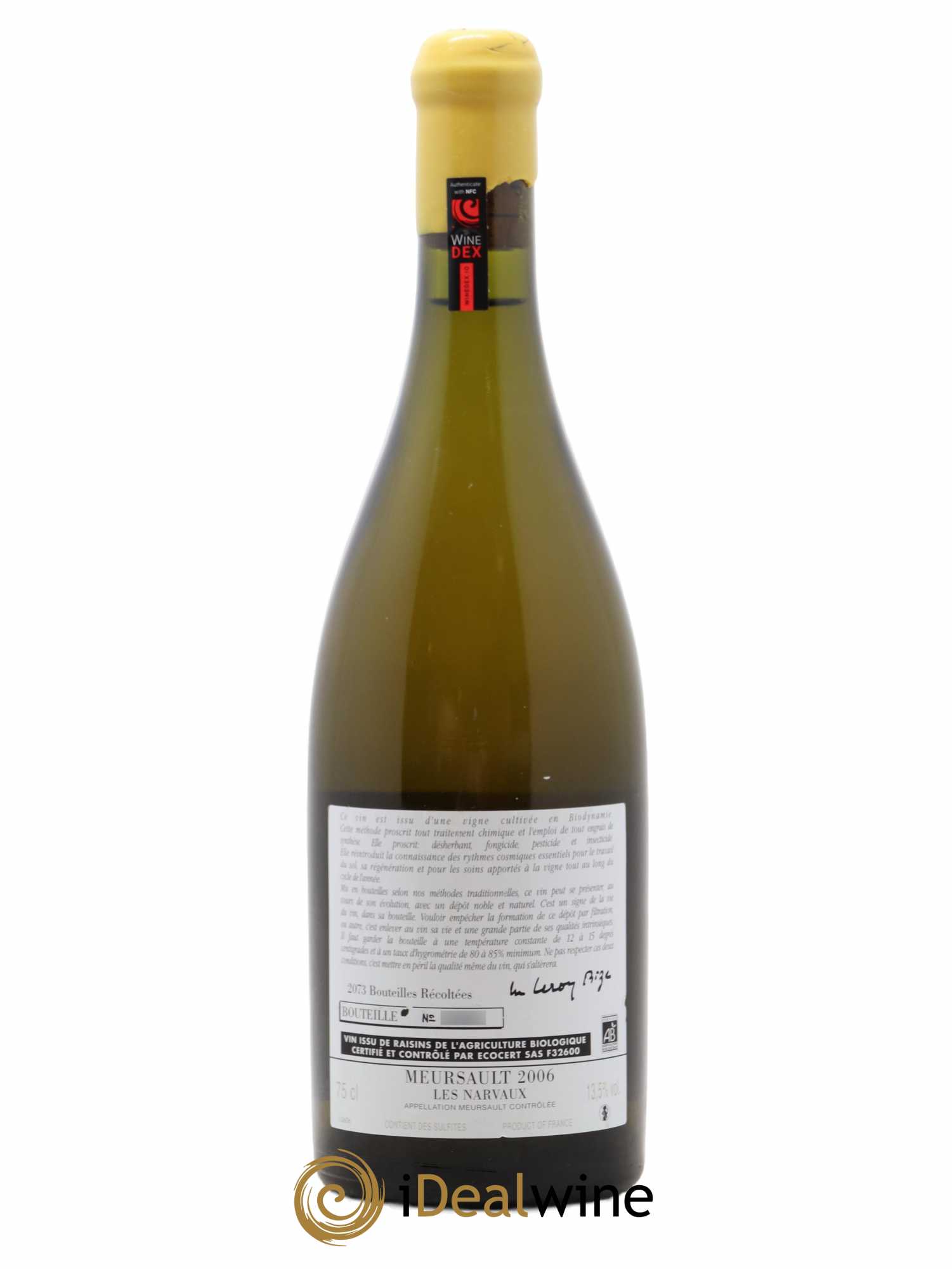 Meursault Les Narvaux d'Auvenay (Domaine) 2006 - Lot de 1 bouteille - 1