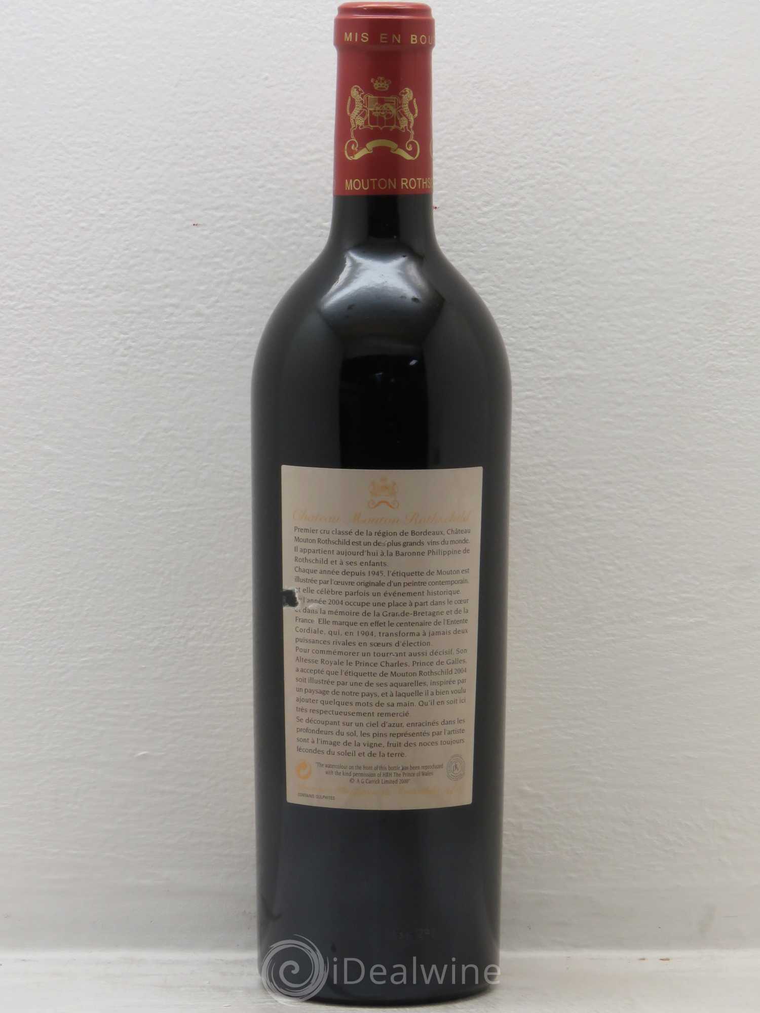 Château Mouton Rothschild 1er Grand Cru Classé 2004 - Lot de 1 bouteille - 1