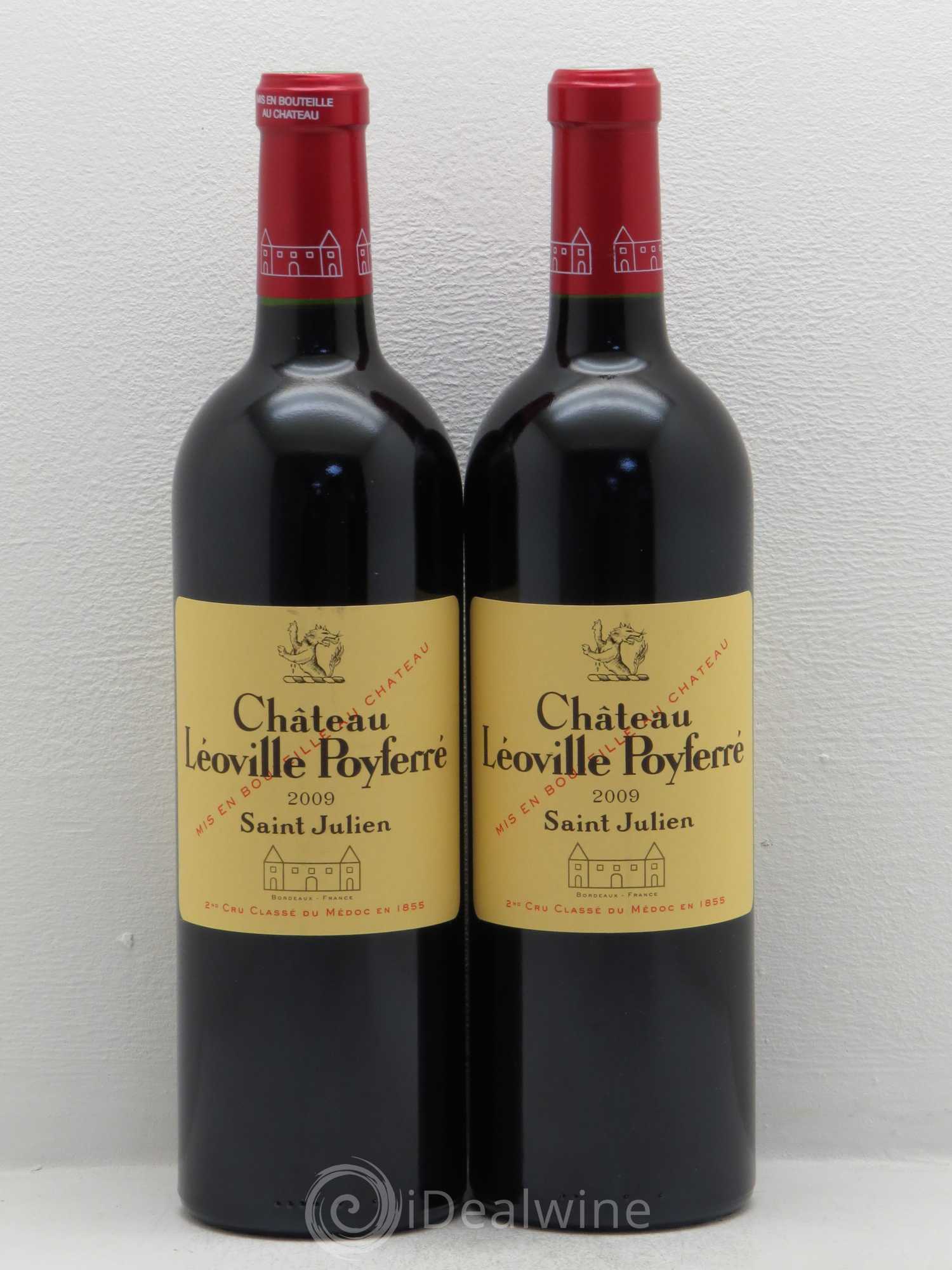 Château Léoville Poyferré 2ème Grand Cru Classé 2009 - Lot de 2 bouteilles - 0