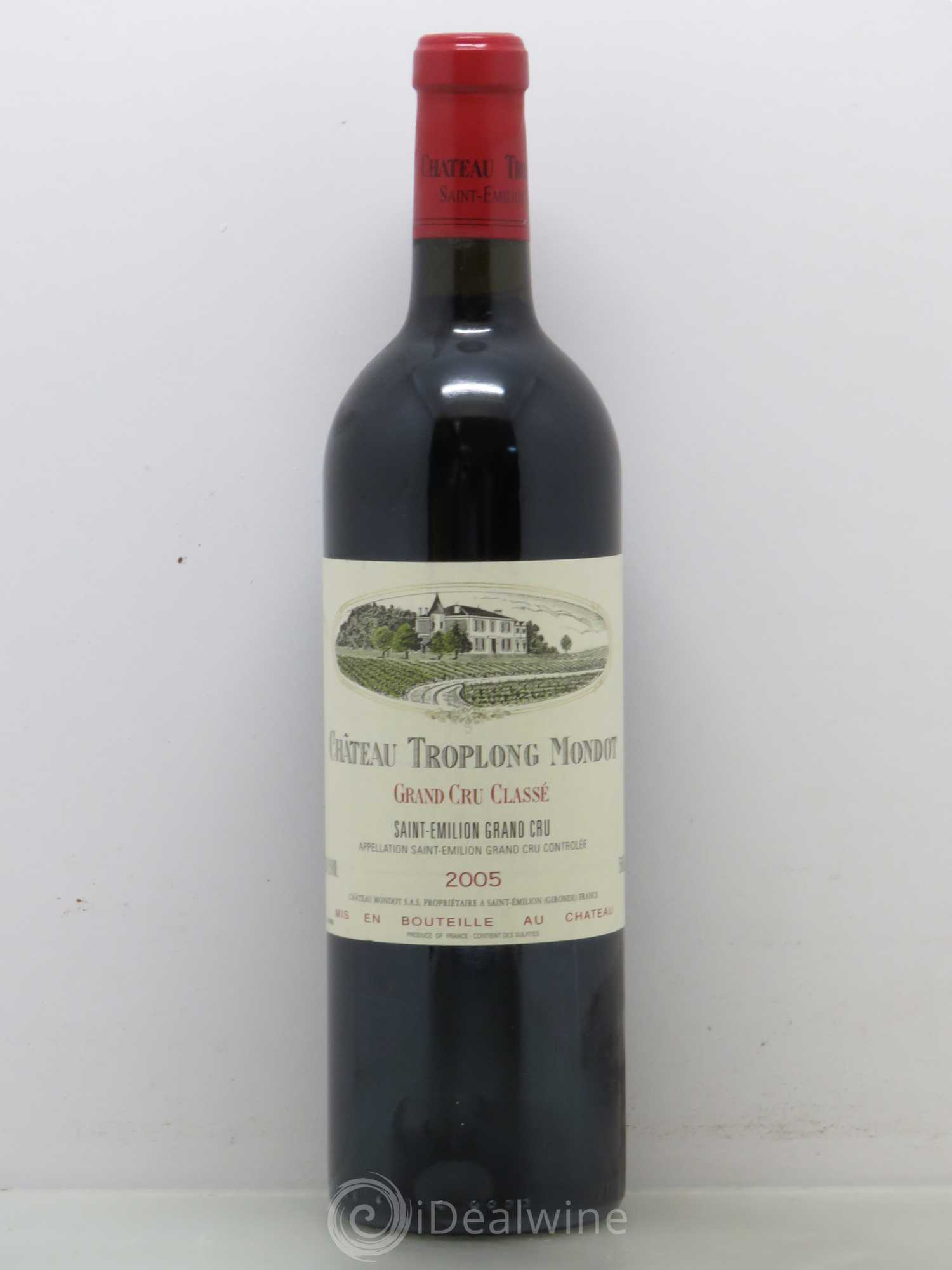 Château Troplong Mondot 1er Grand Cru Classé B 2005 - Lot de 1 bouteille - 0