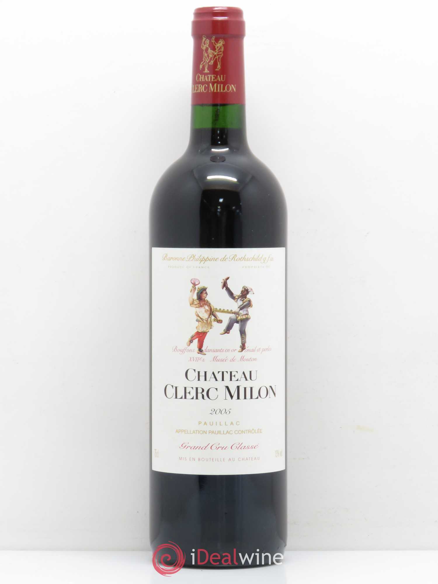 Château Clerc Milon 5ème Grand Cru Classé 2005 - Lot de 1 bouteille - 0