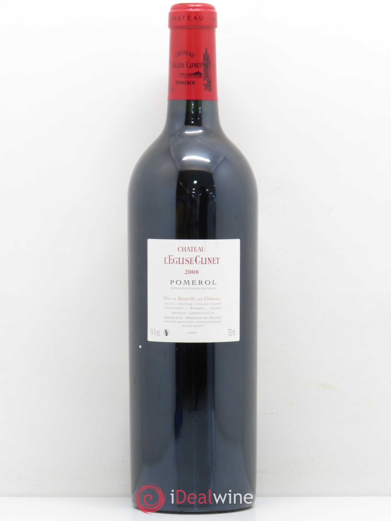 Château l' Église Clinet 2008 - Lot de 1 bouteille - 1