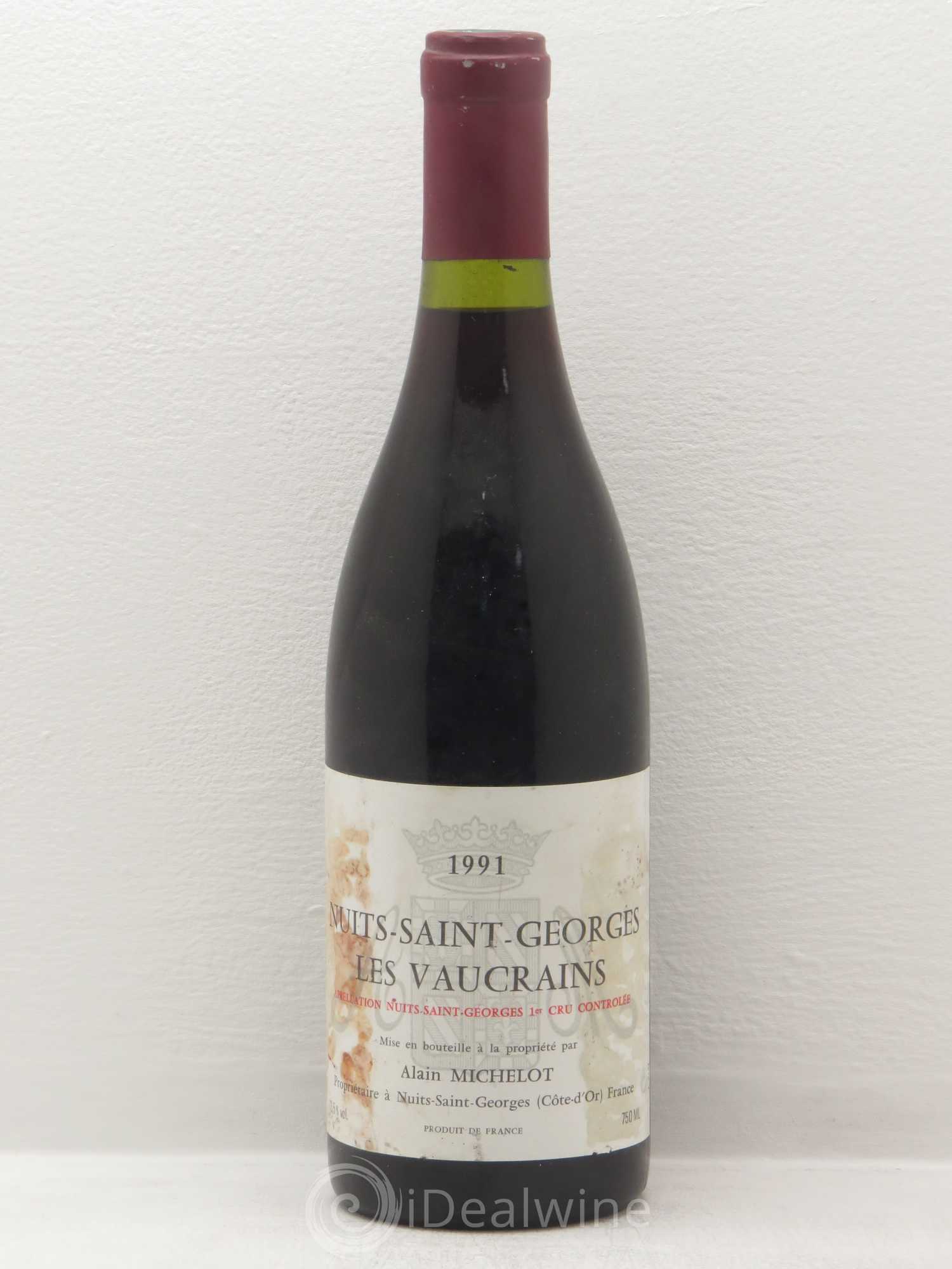 Nuits-Saint-Georges 1er Cru Domaine Michelot Les Vaucrains (sans prix de réserve) 1991 - Posten von 1 Flasche - 0