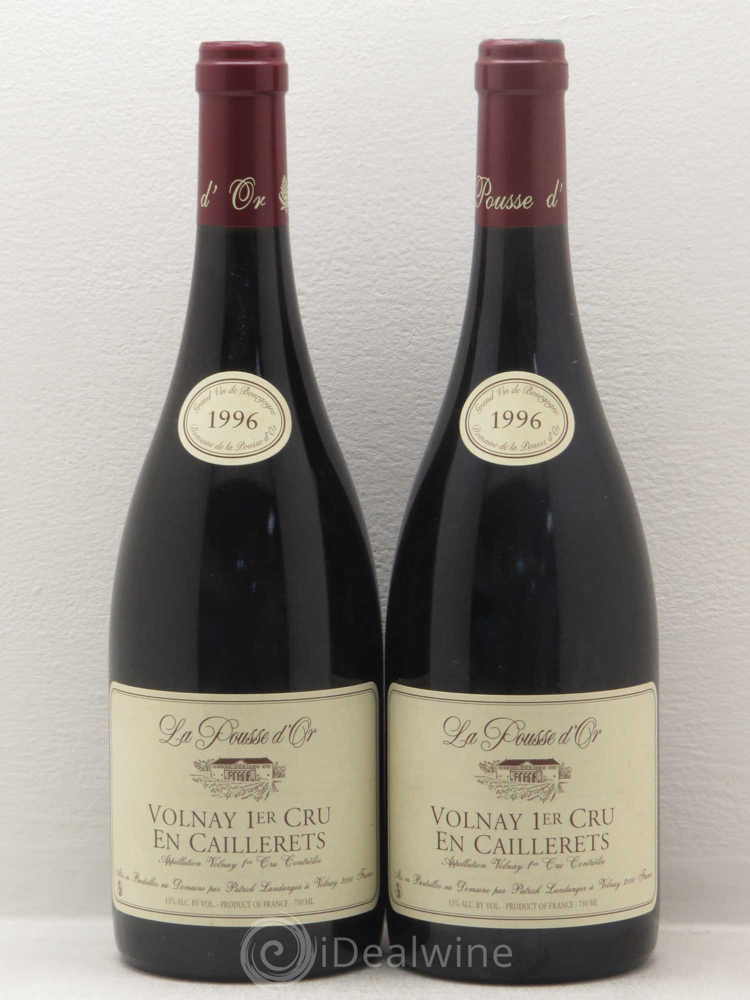 Volnay 1er Cru Les Caillerets La Pousse d'Or (Domaine de) 1996 - Lot de 2 bouteilles - 0