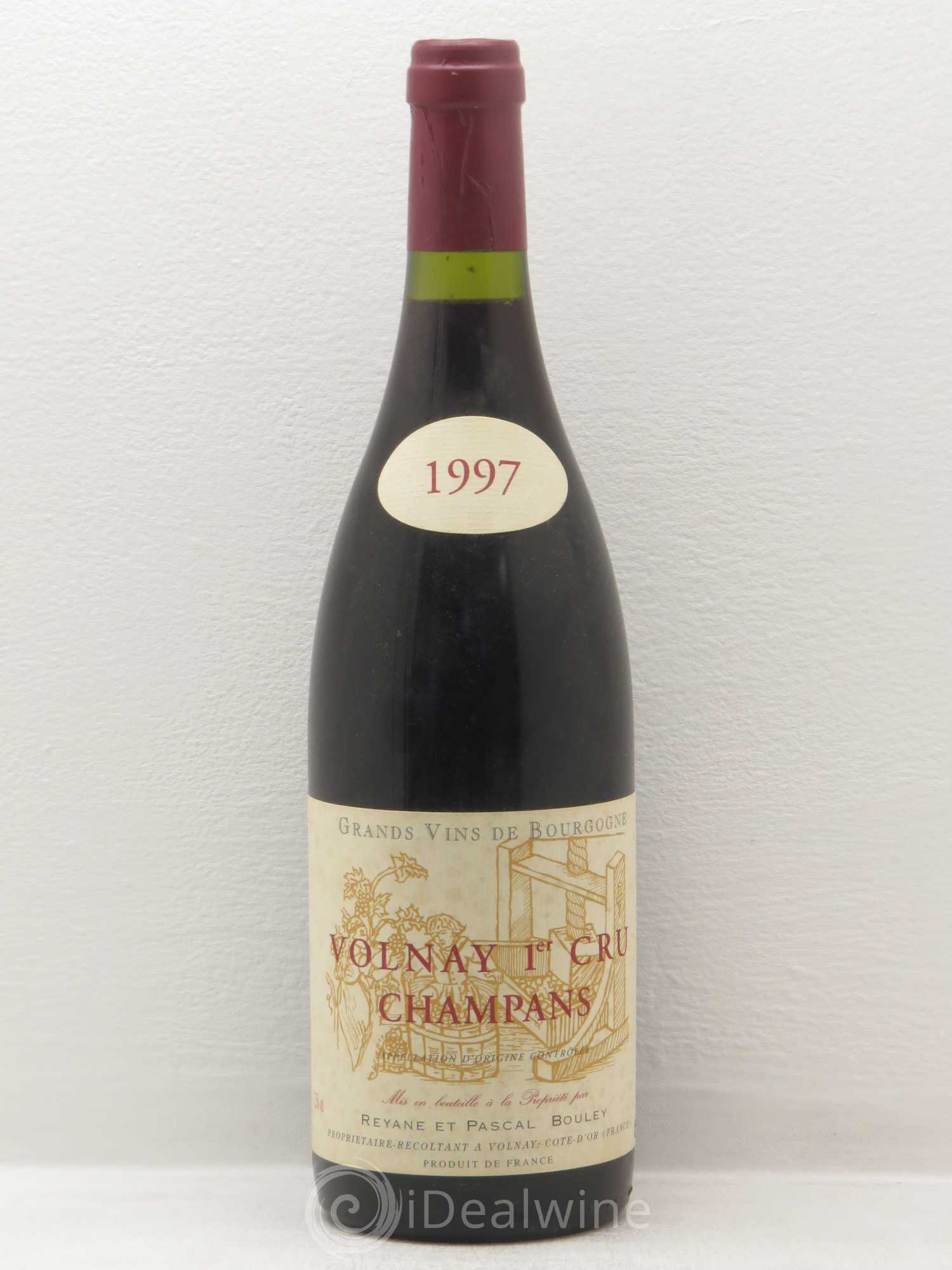Volnay 1er Cru Domaine Reyane Et Pascal Bouley Les Champans (sans prix de réserve) 1997 - Posten von 1 Flasche - 0