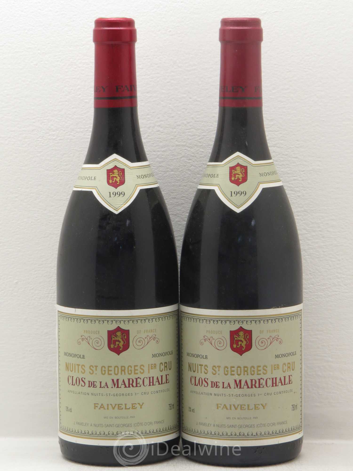 Nuits-Saint-Georges 1er Cru Clos de La Maréchale Jacques-Frédéric Mugnier 1999 - Lotto di 2 bottiglie - 0
