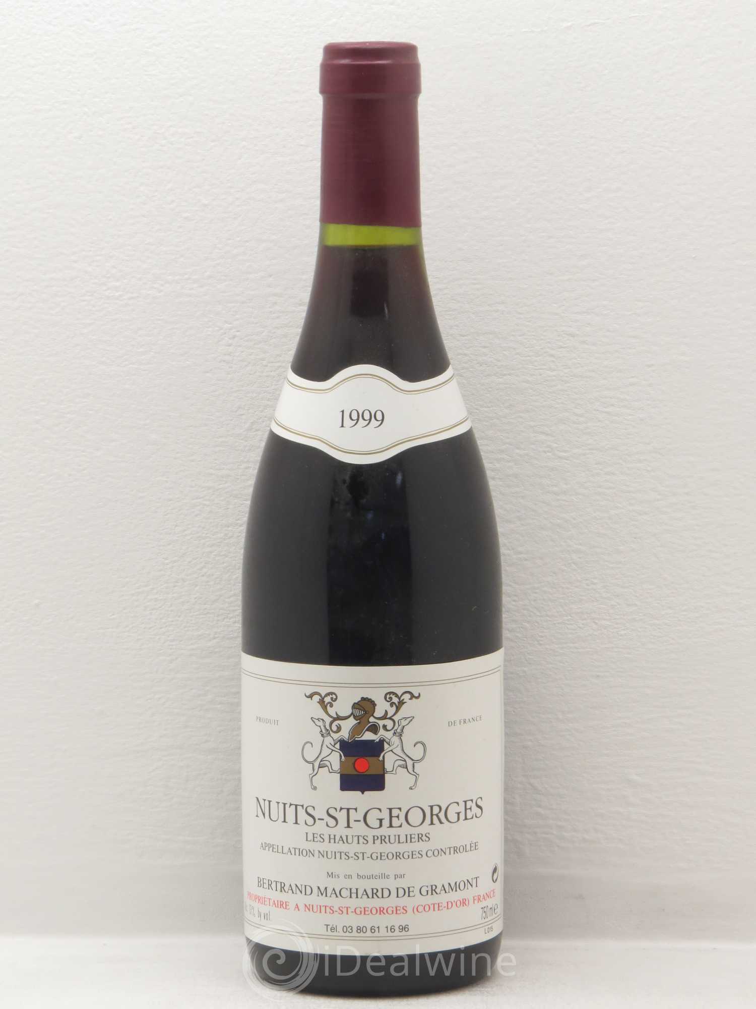 Nuits-Saint-Georges Domaine Bertrand Machart De Gramont Les Hauts Pruliers 1999 - Posten von 1 Flasche - 0