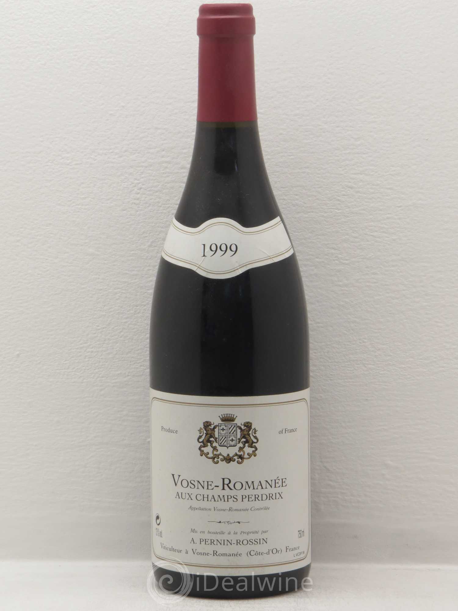 Vosne-Romanée Champs Perdrix Domaine Pernin Rossin 1999 - Posten von 1 Flasche - 0