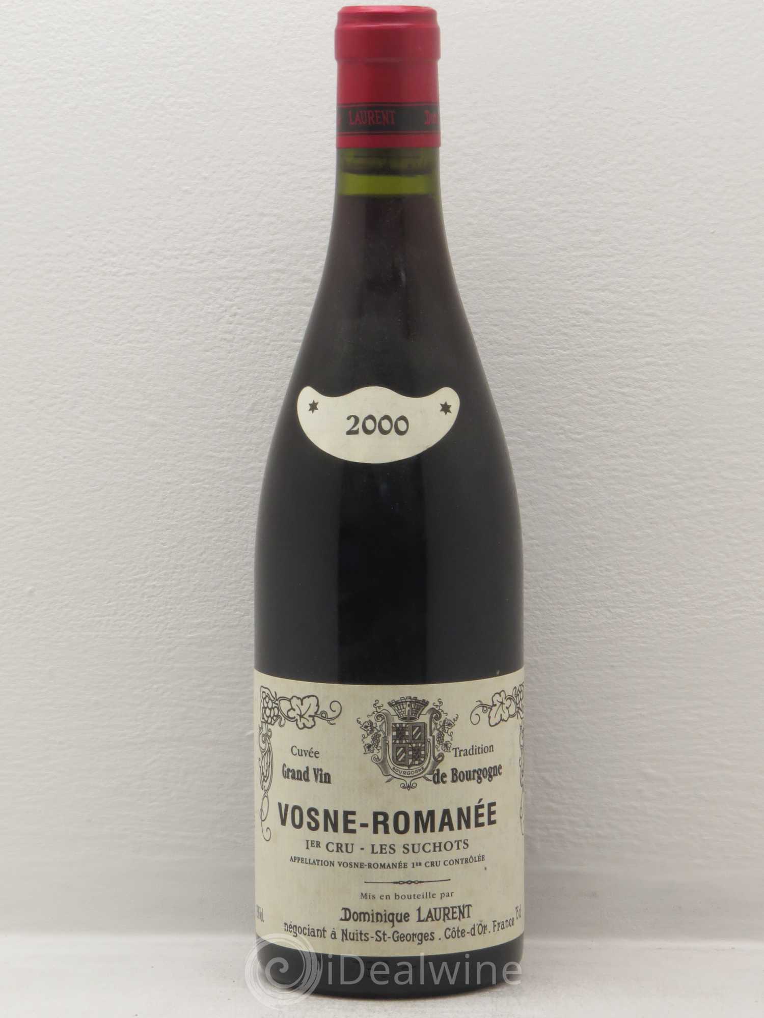 Vosne-Romanée 1er Cru Les Suchots Vieilles Vignes Dominique Laurent Les Suchots Cuvée Tradition 2000 - Lot de 1 bouteille - 0