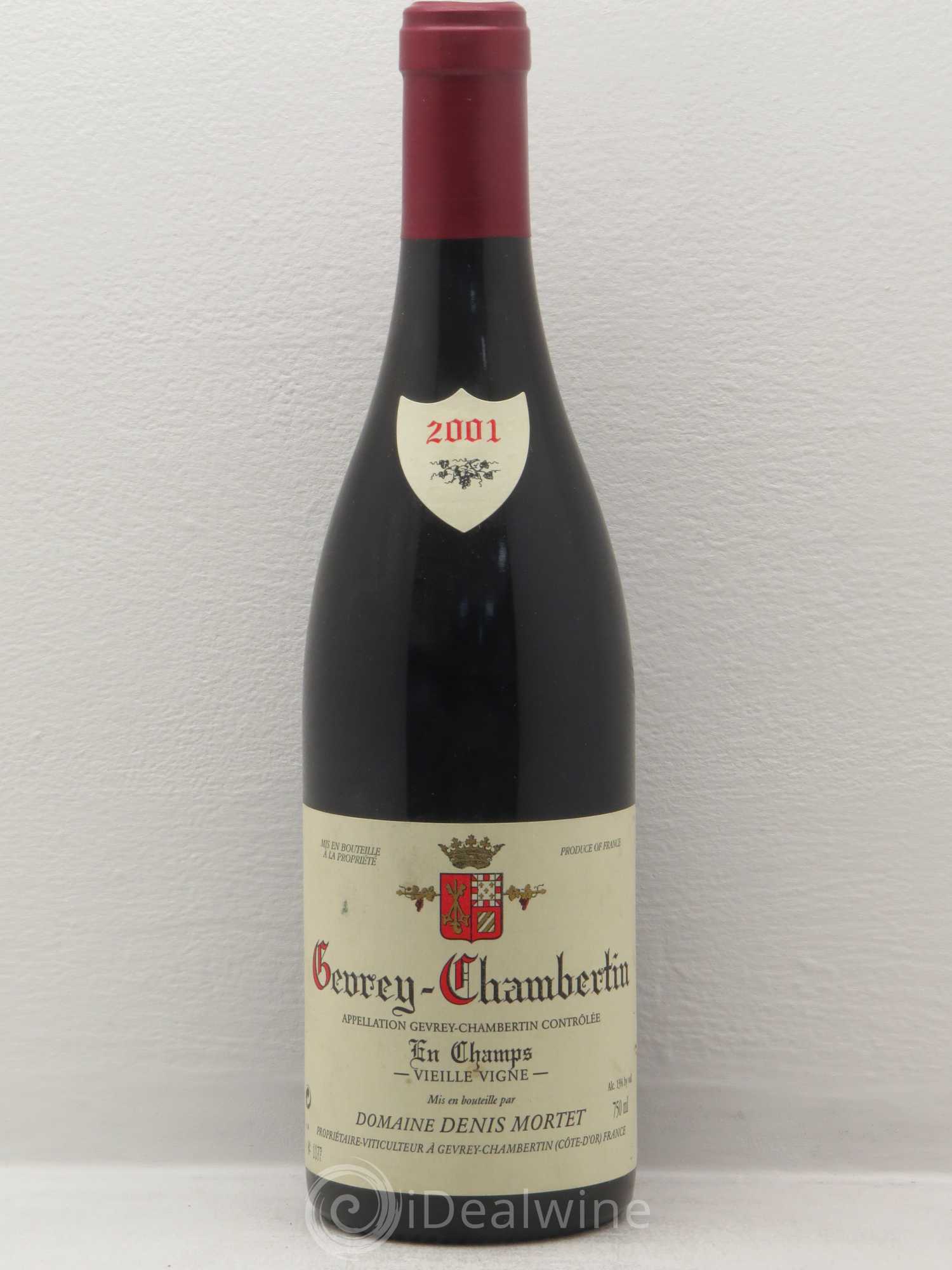 Gevrey-Chambertin En Champs Vieille Vigne Denis Mortet (Domaine) Vieilles Vignes 2001 - Lot de 1 bouteille - 0