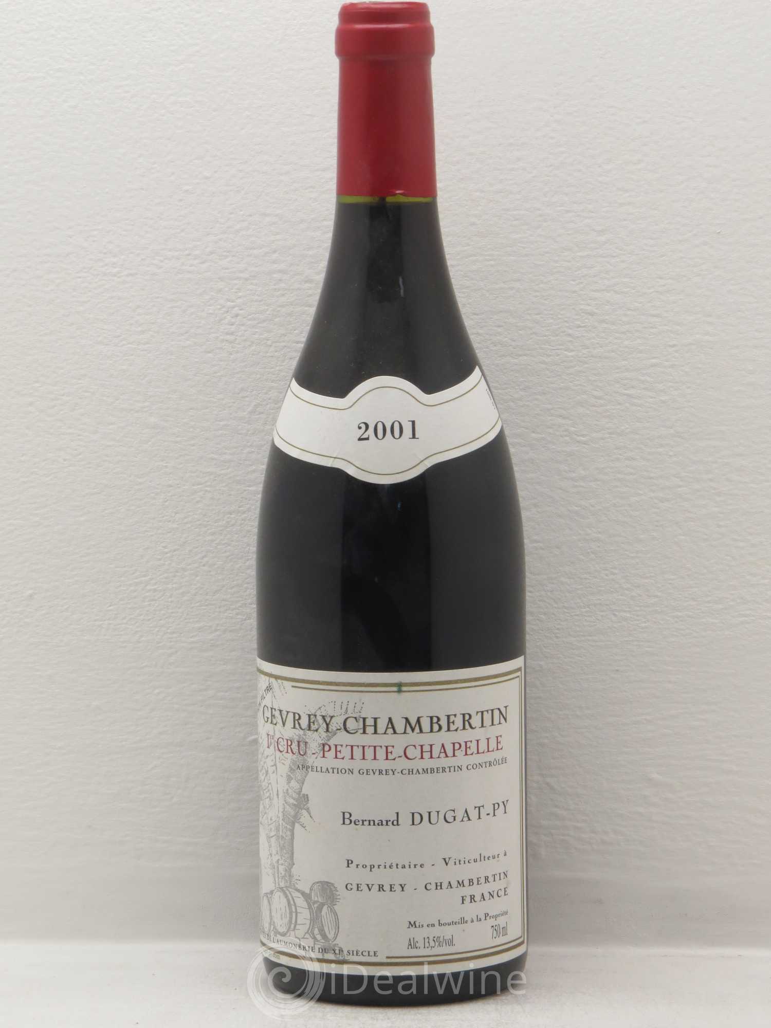 Gevrey-Chambertin 1er Cru Petite Chapelle Vieilles Vignes Dugat-Py 2001 - Lot de 1 bouteille - 0