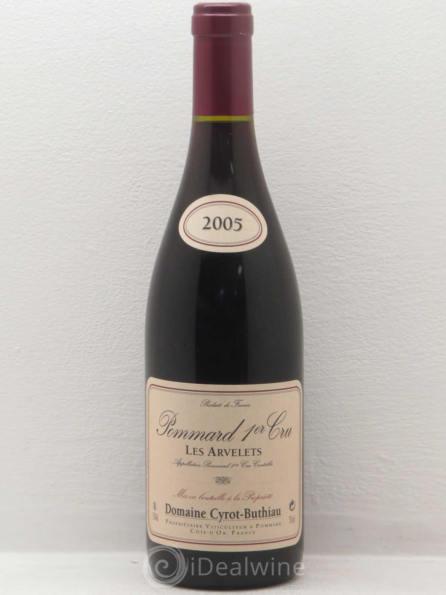 Pommard 1er Cru Domaine Cyrot Buthiau Les Arvelets 2005 - Posten von 1 Flasche - 0