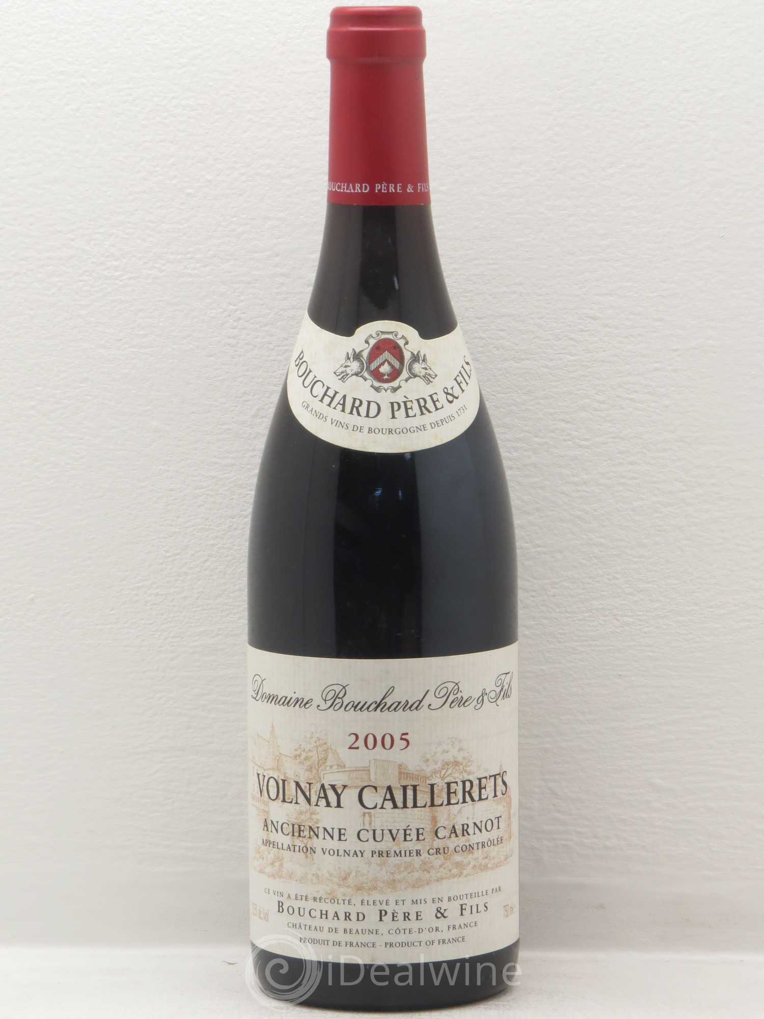 Volnay 1er Cru Caillerets - Ancienne Cuvée Carnot Bouchard Père & Fils 2005 - Lot de 1 bouteille - 0