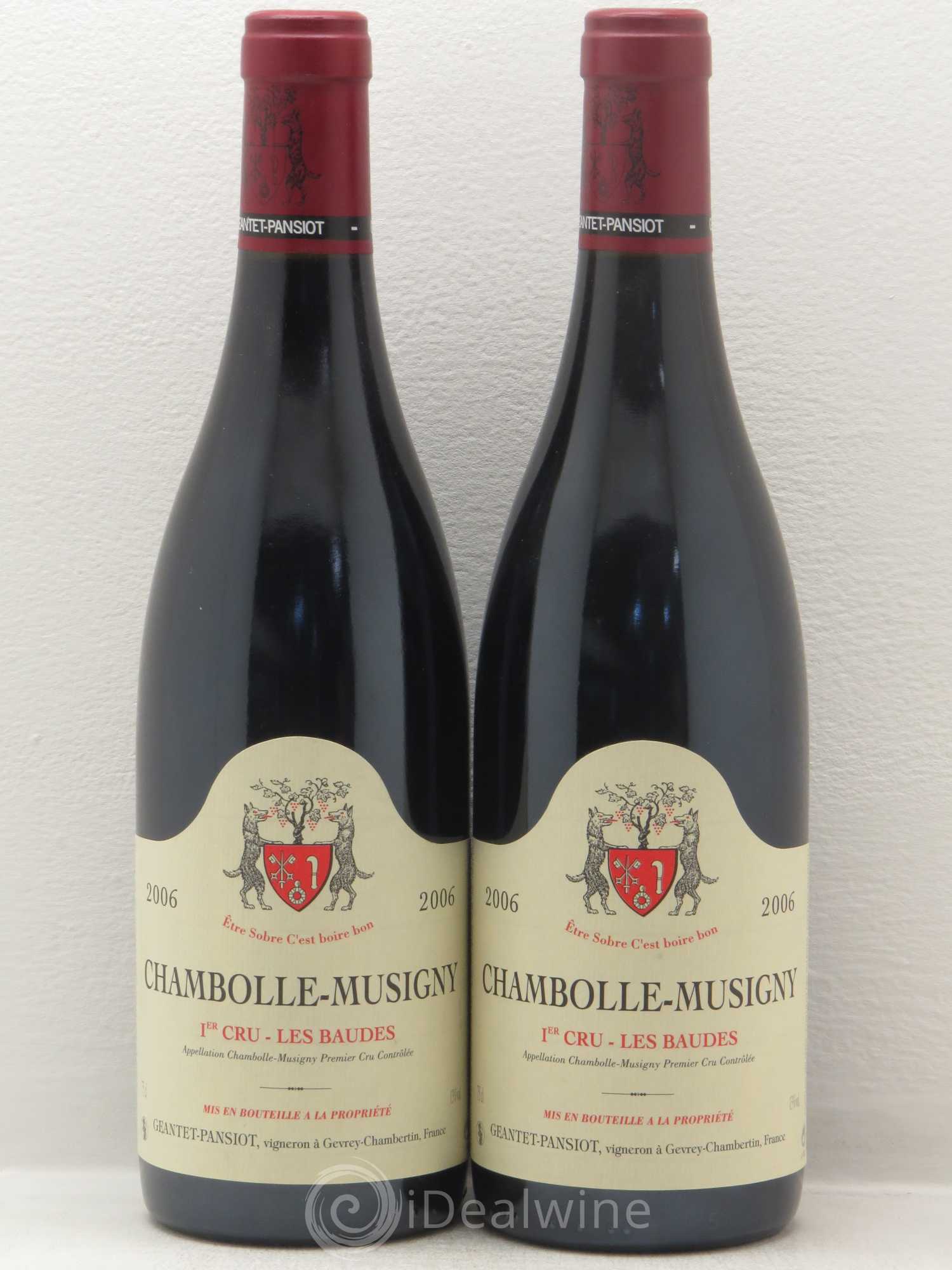 Chambolle-Musigny 1er Cru Geantet Pansiot Les Baudes 2006 - Posten von 2 Flaschen - 0