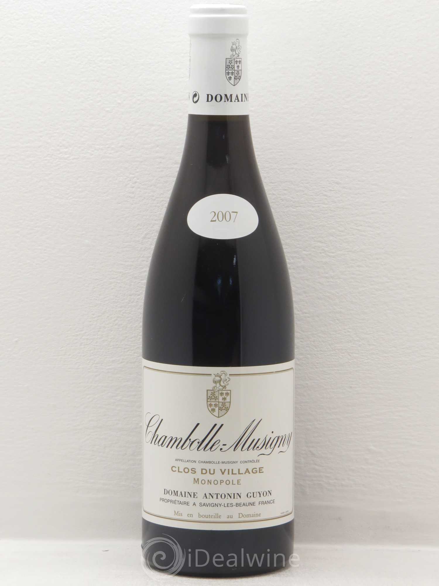 Chambolle-Musigny Domaine Antonin Guyon Clos Du Village 2007 - Posten von 1 Flasche - 0
