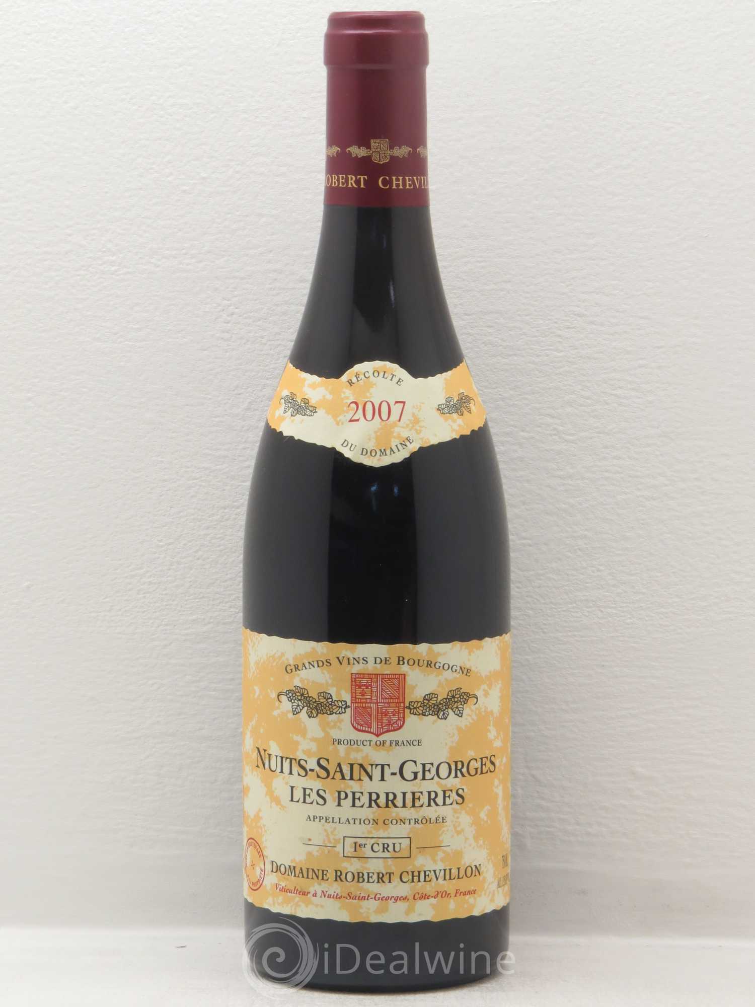 Nuits-Saint-Georges 1er Cru Les Perrieres Robert Chevillon 2007 - Posten von 1 Flasche - 0