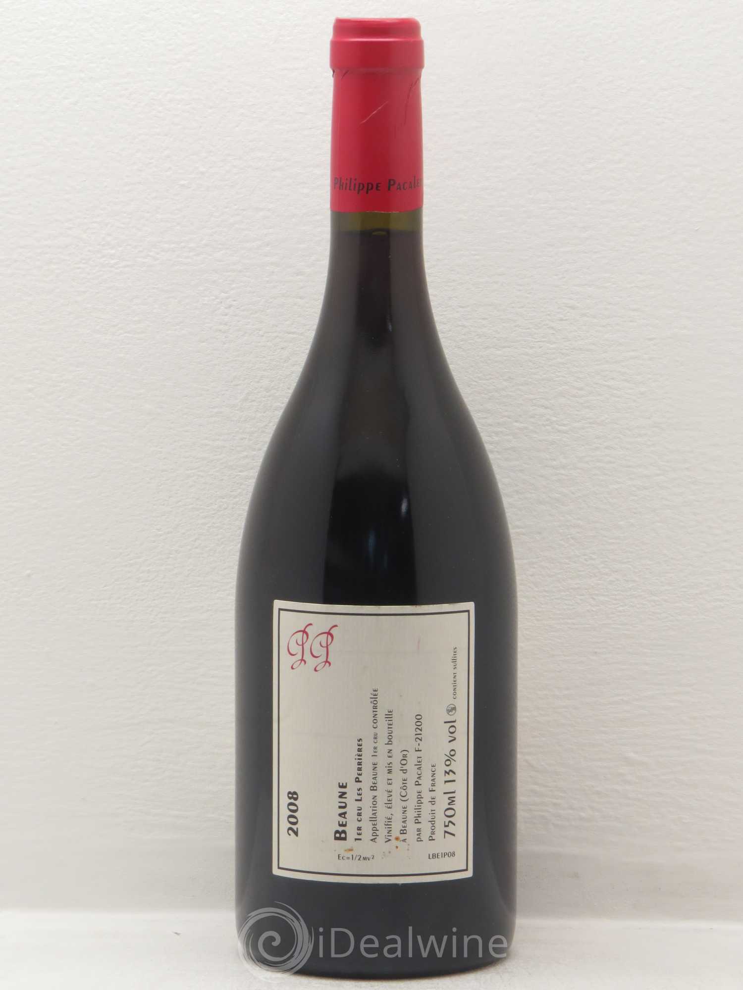 Beaune 1er Cru Domaine Pacalet Les Perrieres 2008 - Posten von 1 Flasche - 1