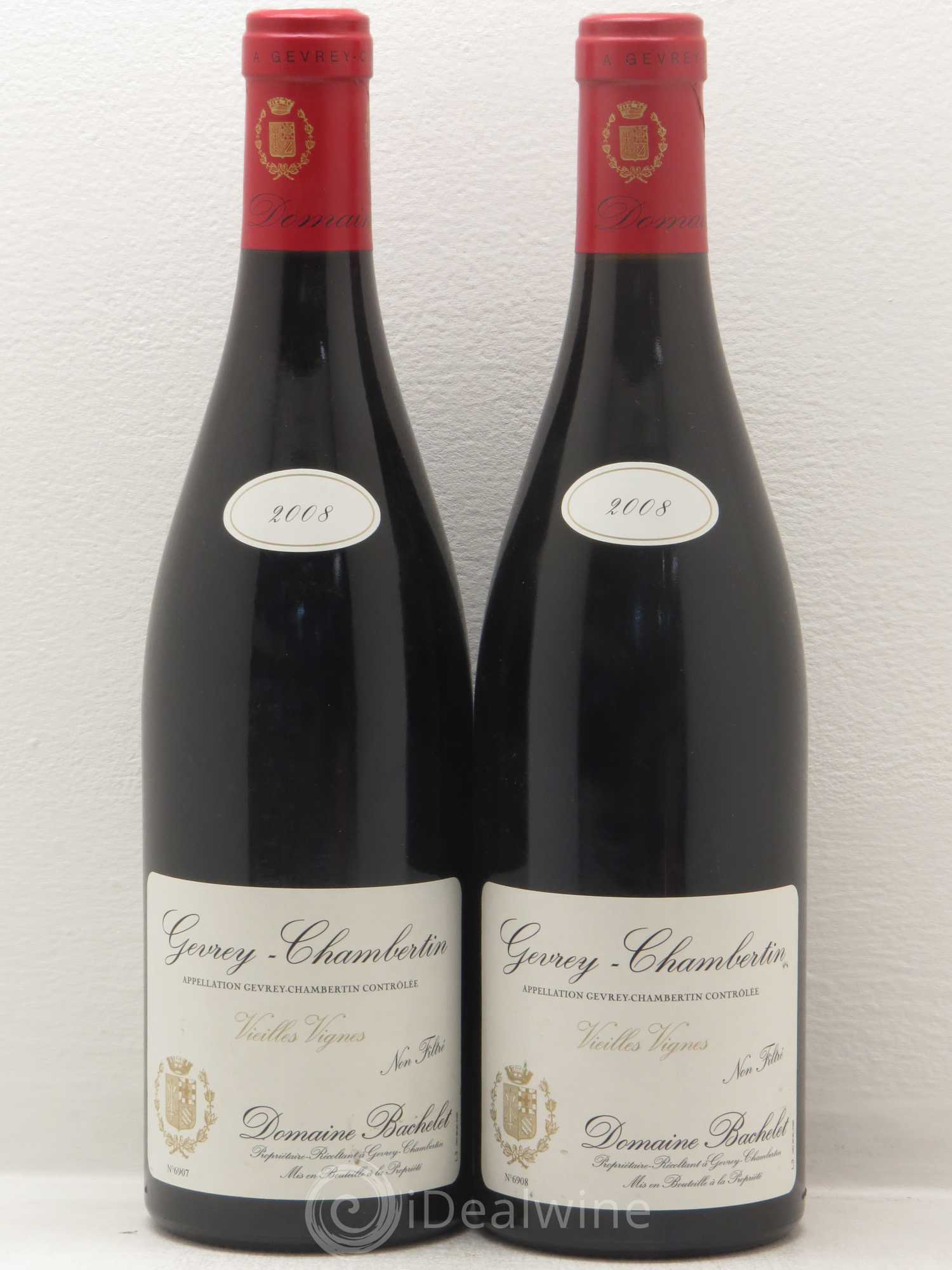 Gevrey-Chambertin Domaine Bachelet Vielles Vignes 2008 - Posten von 2 Flaschen - 0