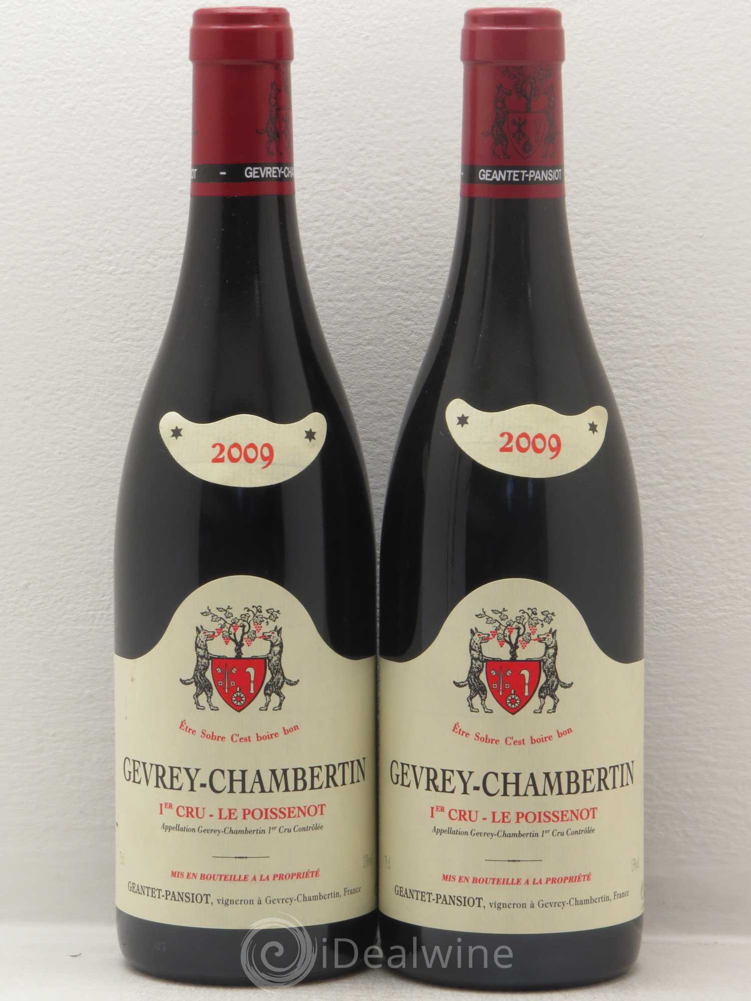 Gevrey-Chambertin 1er Cru Le Poissenot Geantet-Pansiot 2009 - Lot de 2 bouteilles - 0
